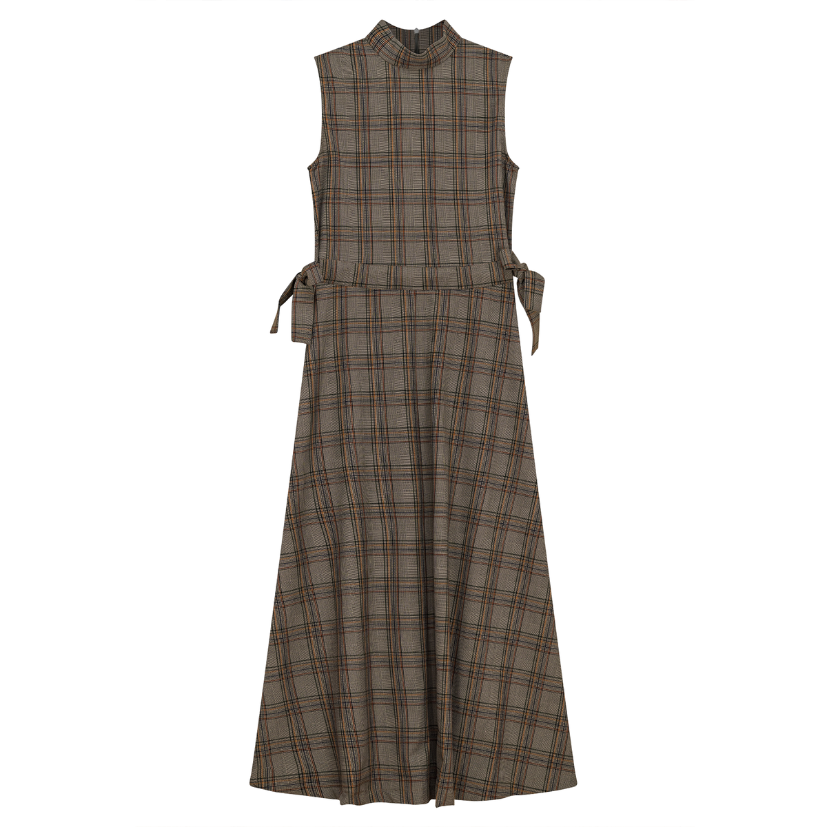 Plaid Belt Jumper in Black Rust by Club Malibu