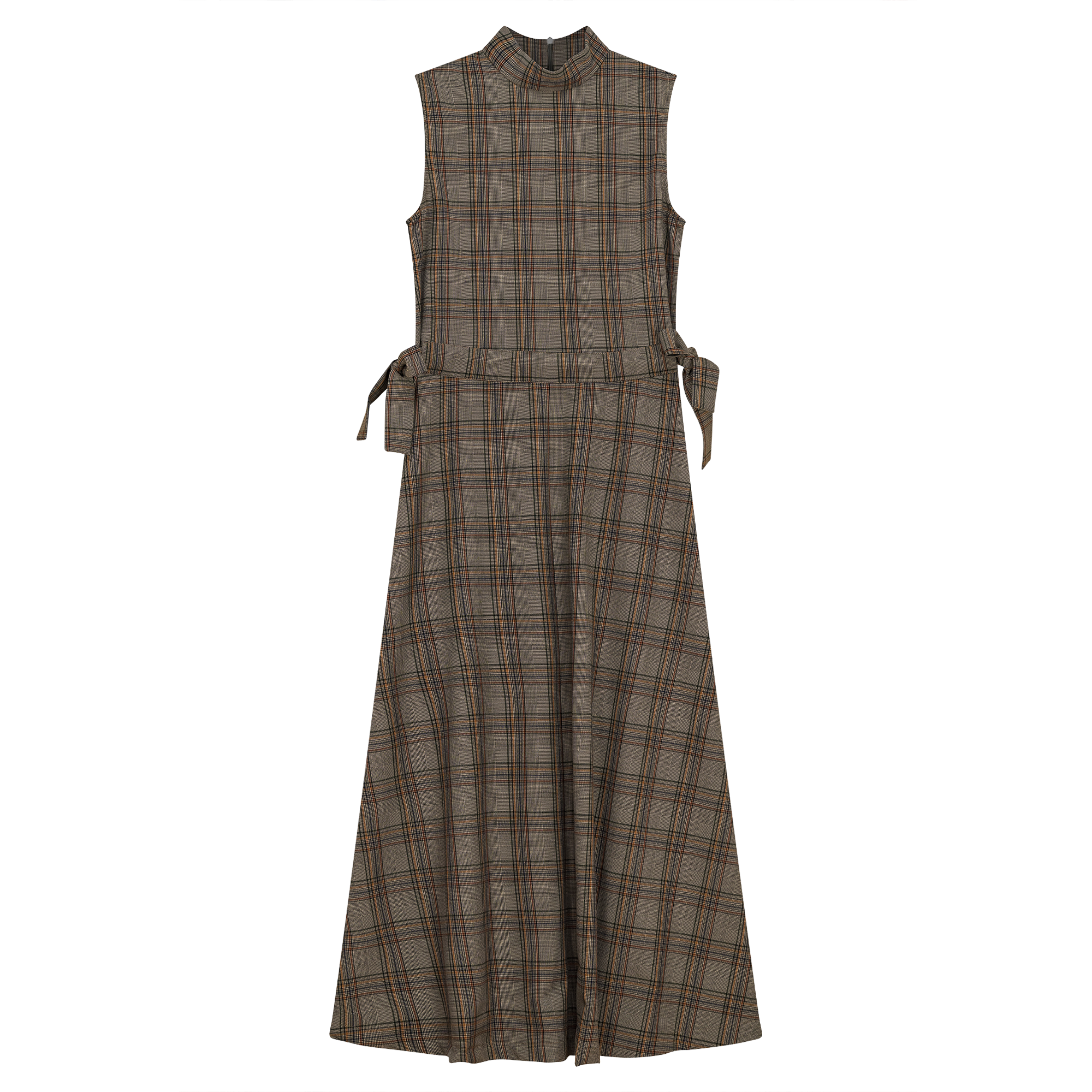 Plaid Belt Jumper in Black Rust by Club Malibu