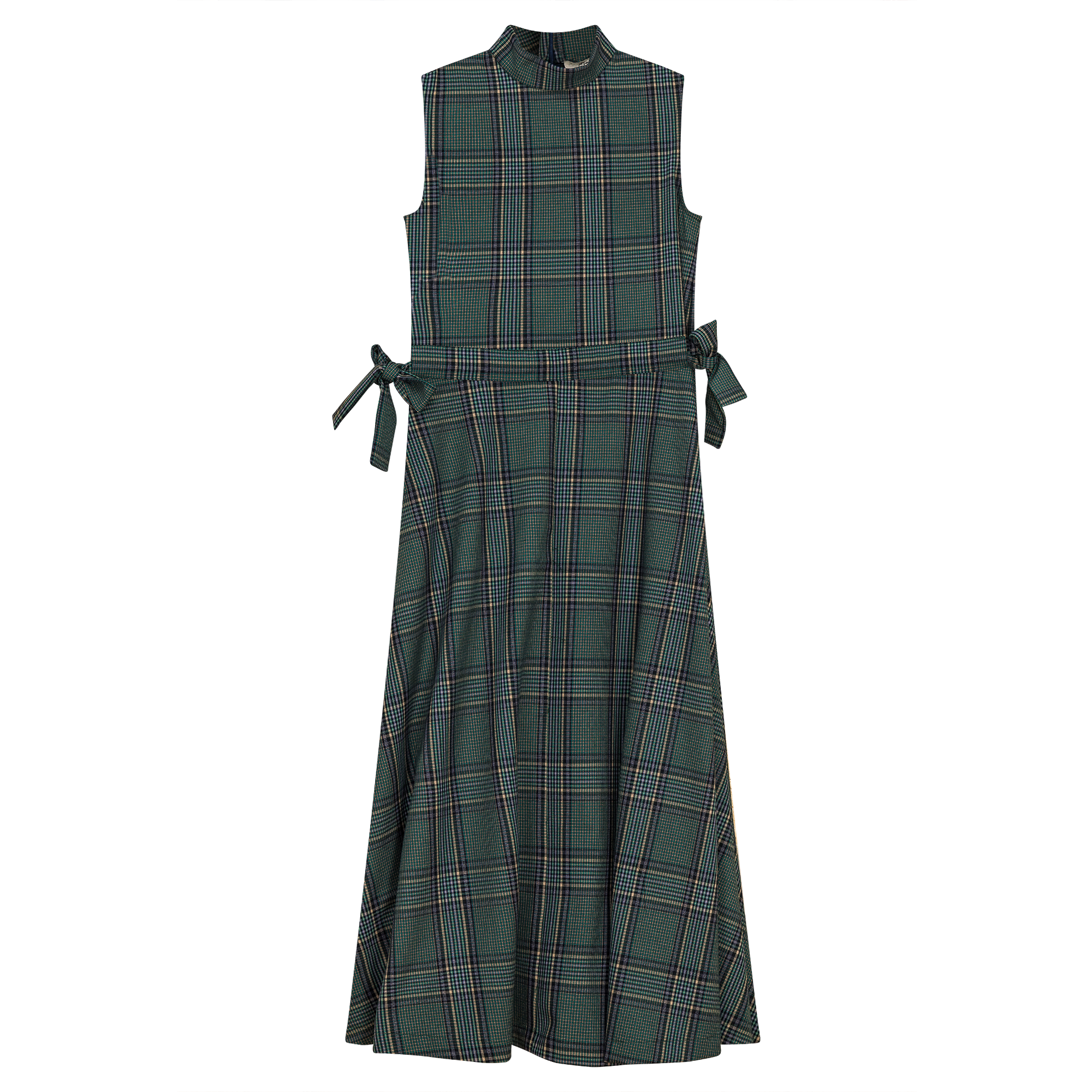 Plaid Belt Jumper in Green Black by Club Malibu