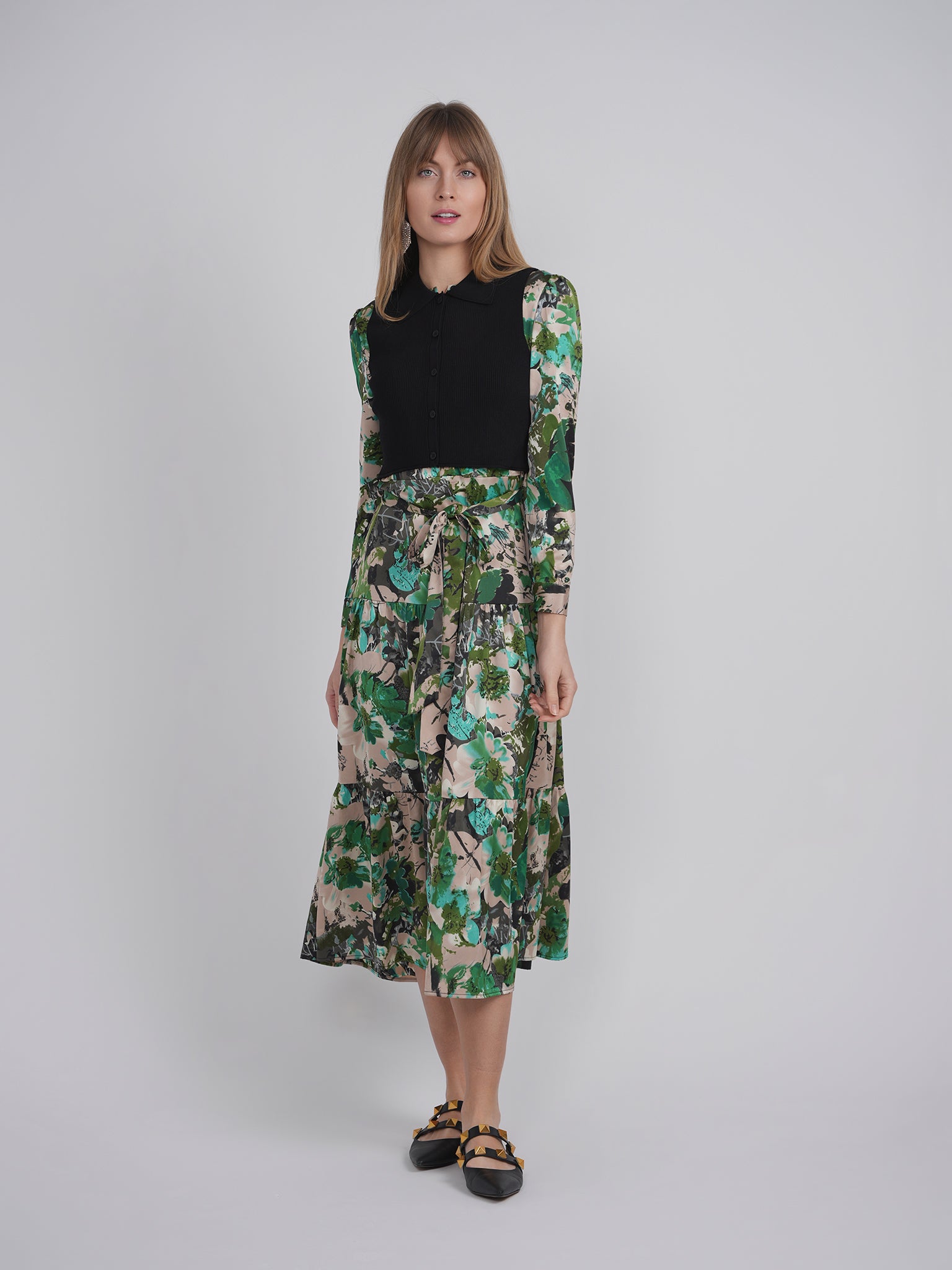 Cropped Midi Dress Set in by MiuMax