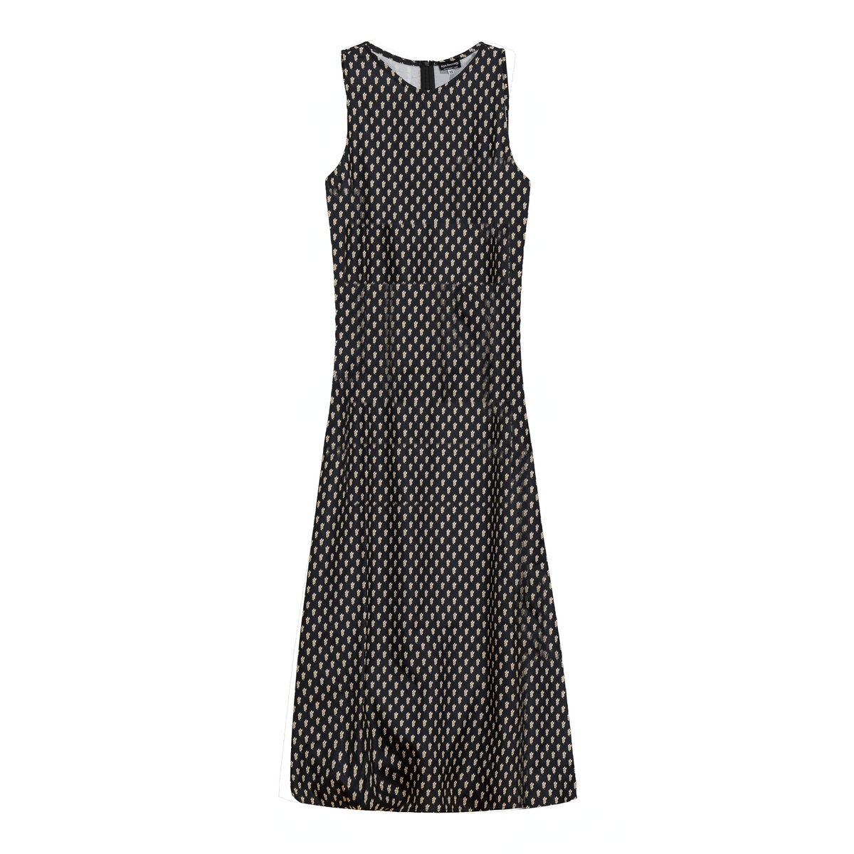 Printed Wooly Midi Jumper in Black by NYC Factory