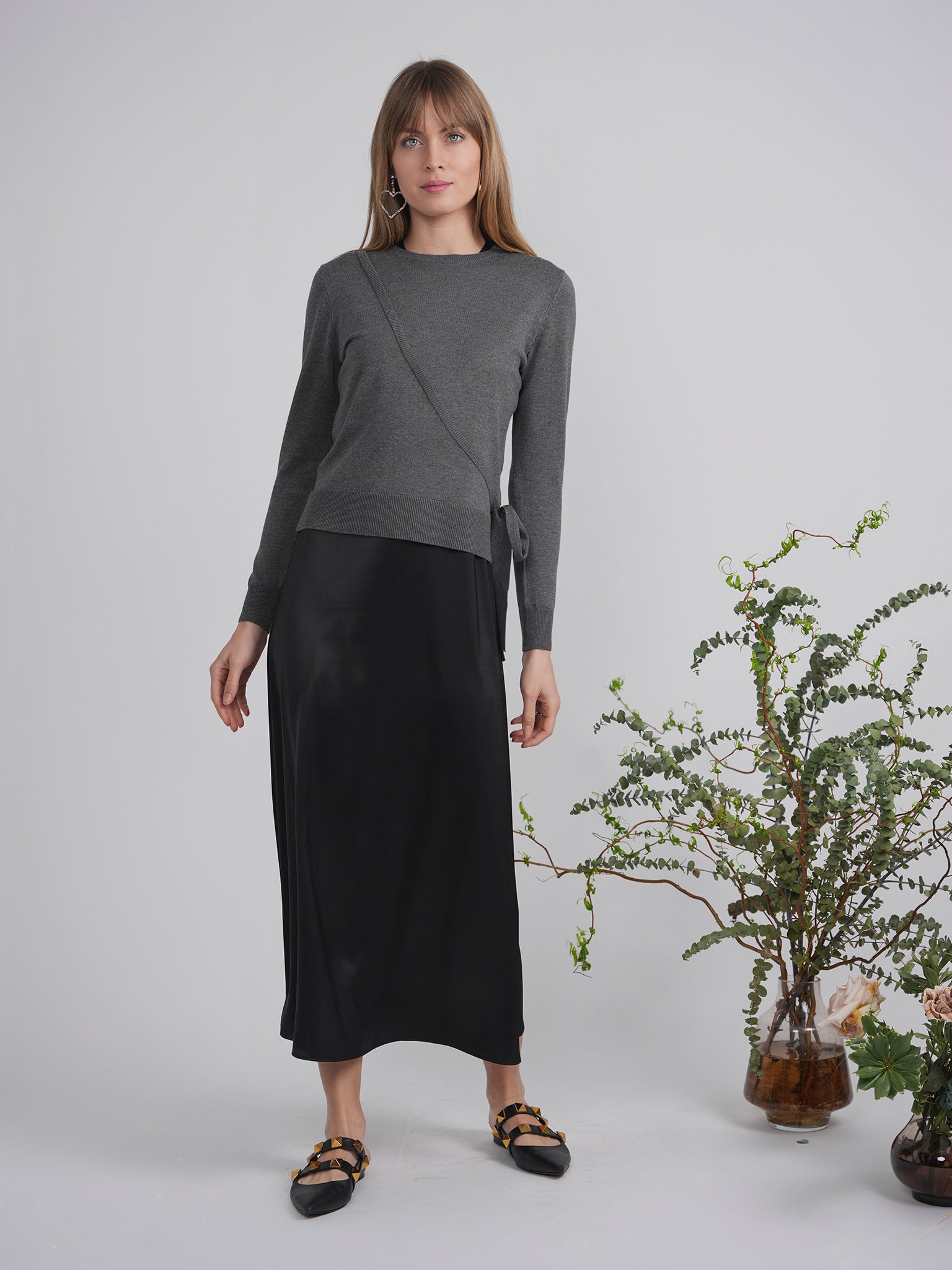 Fake Wrap Sweater in by E.U.X. Exclusive