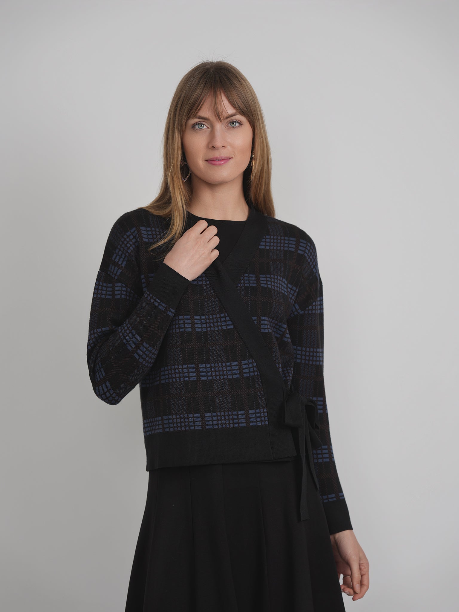 Knit Wrap Cardigan in by Midi