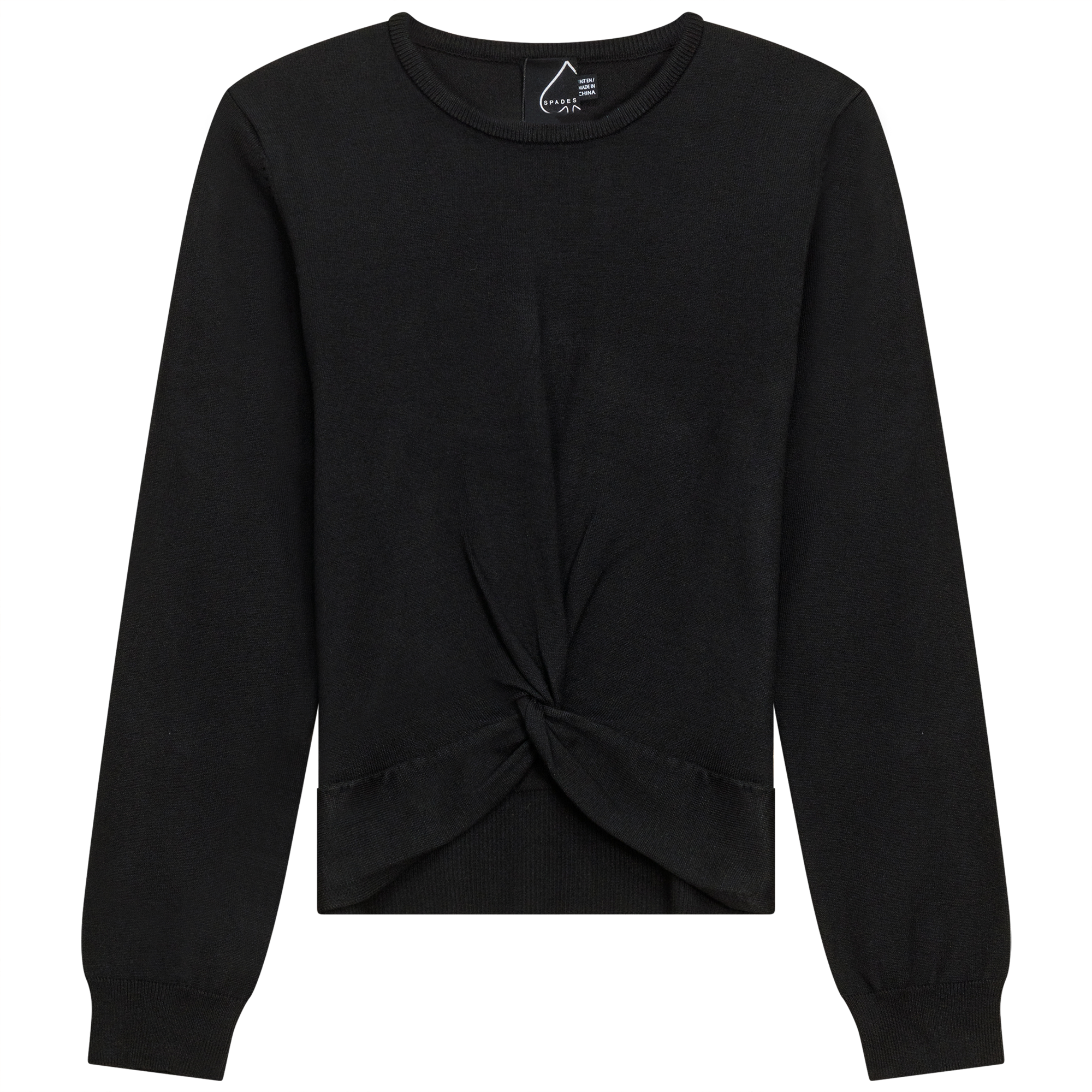 Knot Sweater Tee in Black by Spades