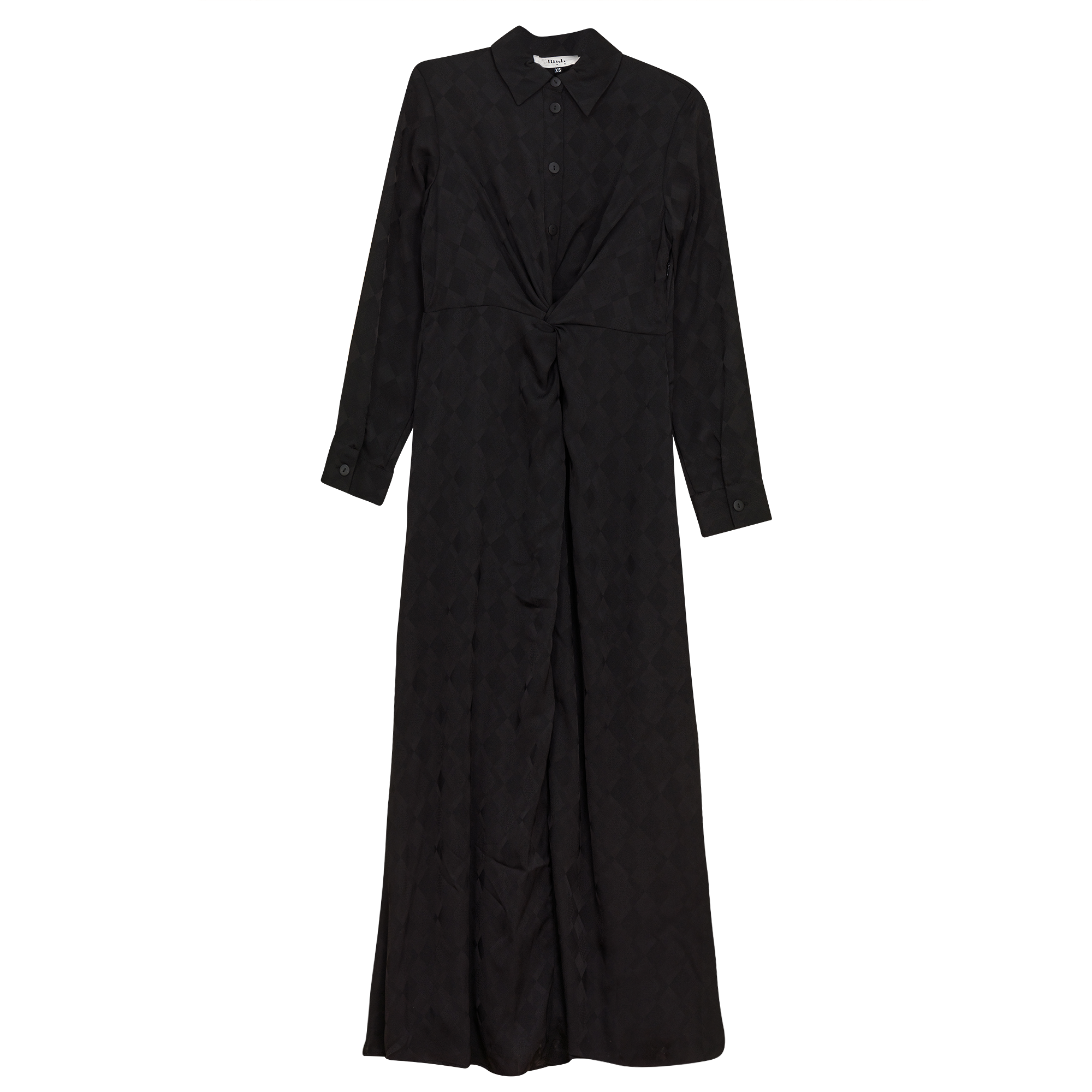 twist knot midi dress FAYLIN TWIST KNOT MIDI DRESS (ABSTRACT)