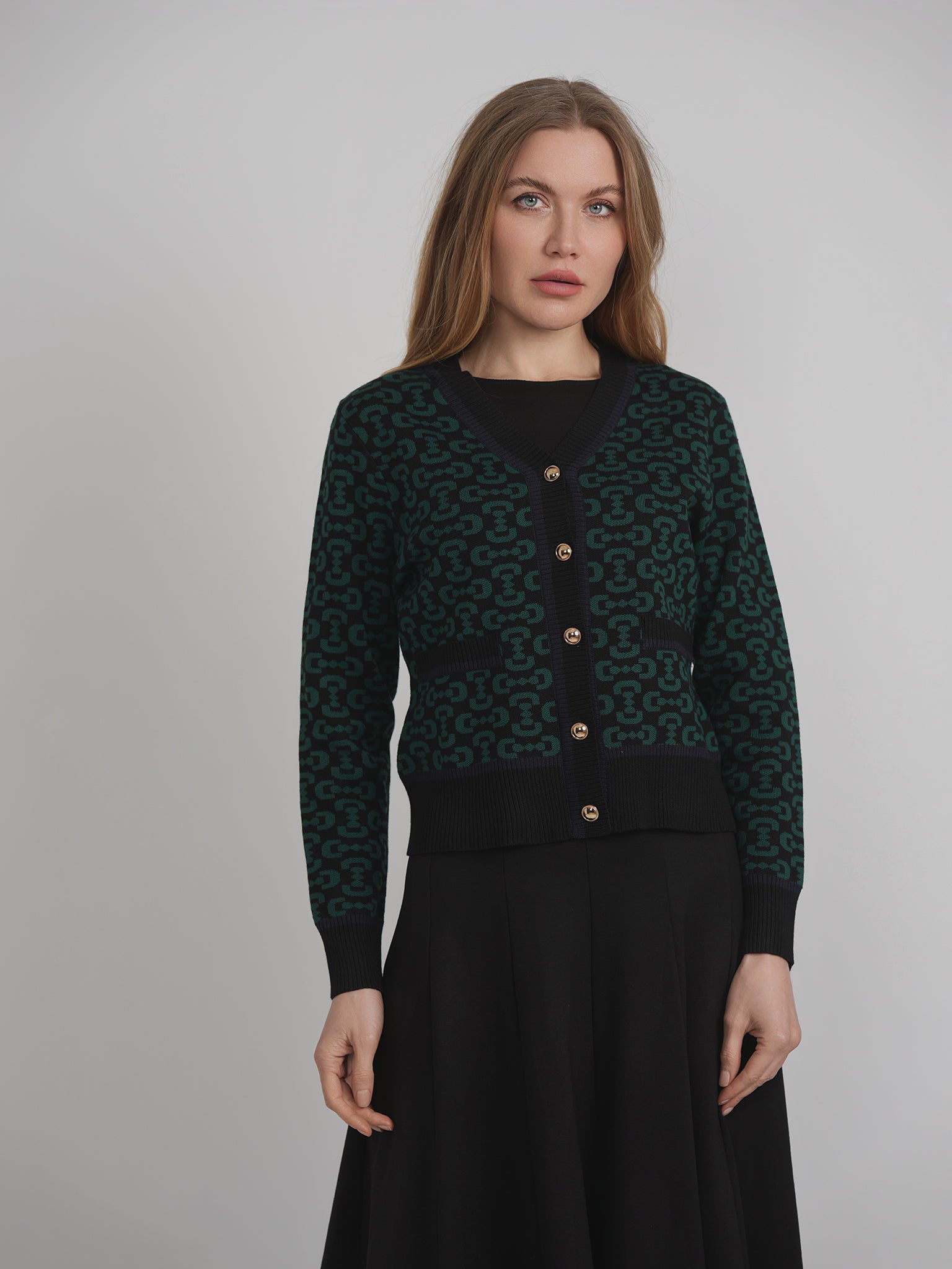 Printed Knit Cardigan in by Birch