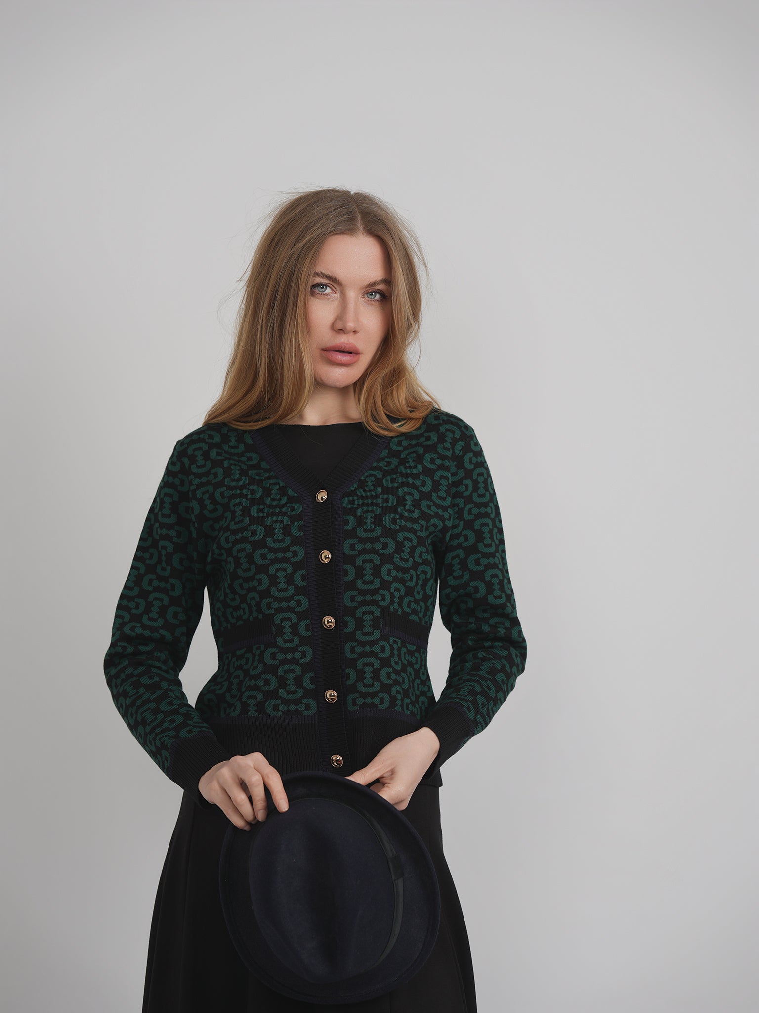 Printed Knit Cardigan in by Birch