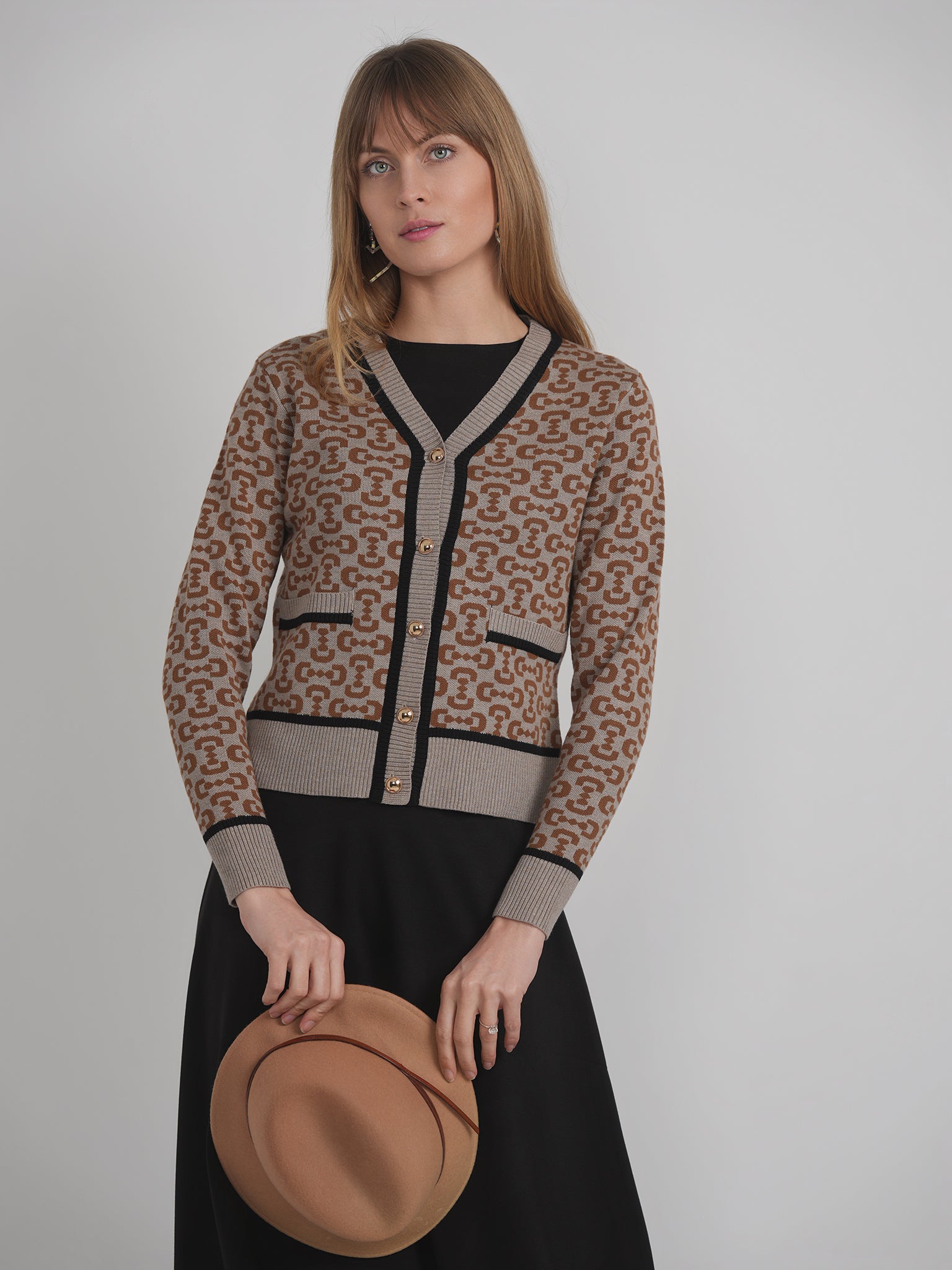 Printed Knit Cardigan in by Birch