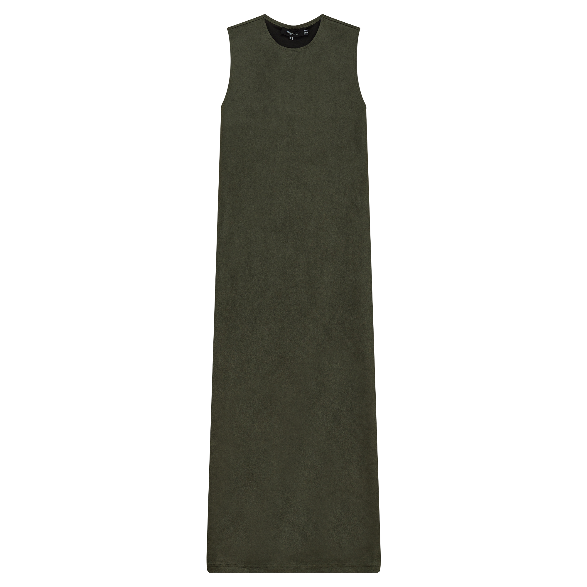 Suede Maxi Jumper in Dark Olive by MiuMax