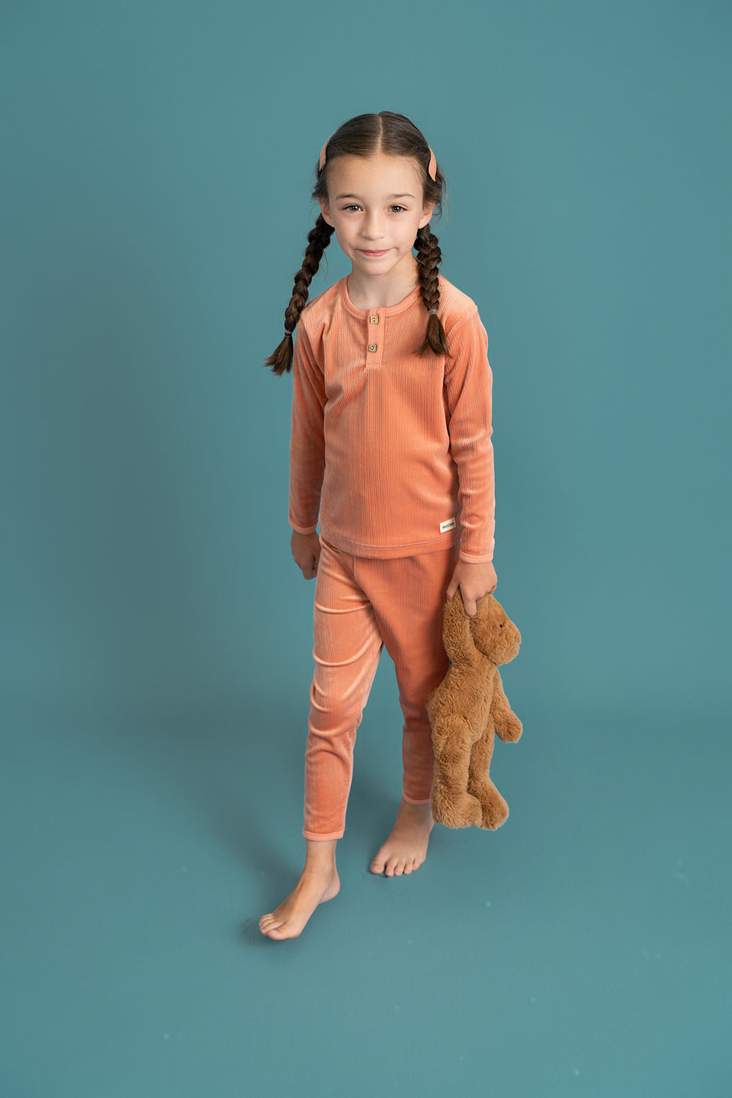 Ribbed Velour 2Pc Set in by Mocha