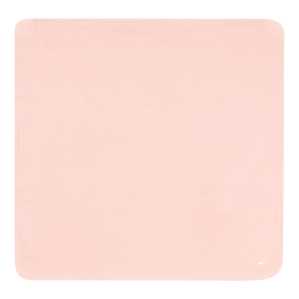 Pointelle Knit Blanket in Pink One Size by Charlotte & George