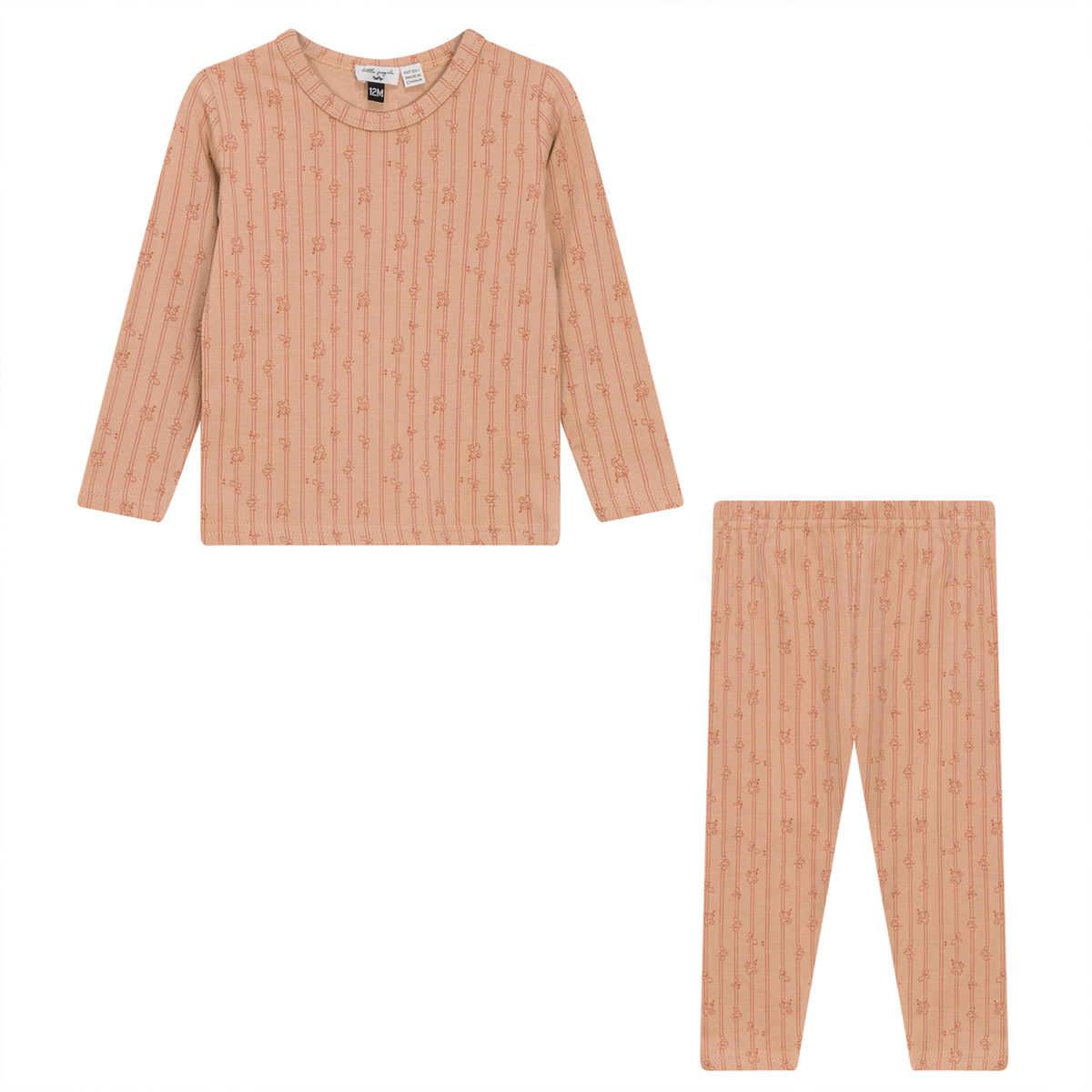 Soft Cotton Modal 2 PC Set in Maple Sugar by Little Fragile