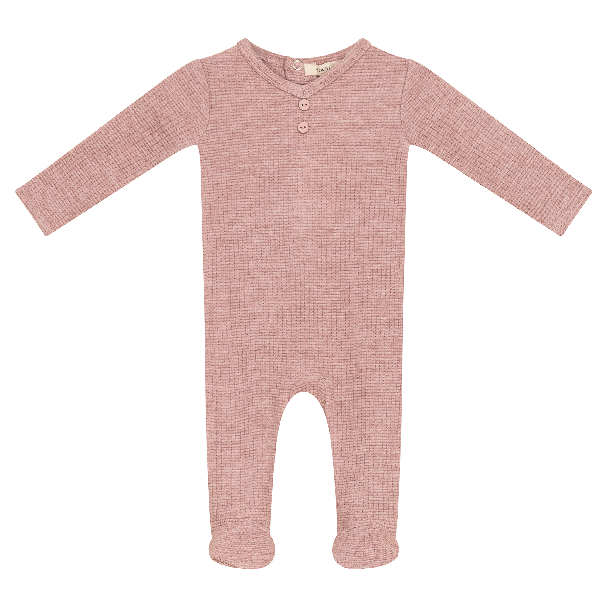 Stretch Jacquard Onesie in Pink by Fragile