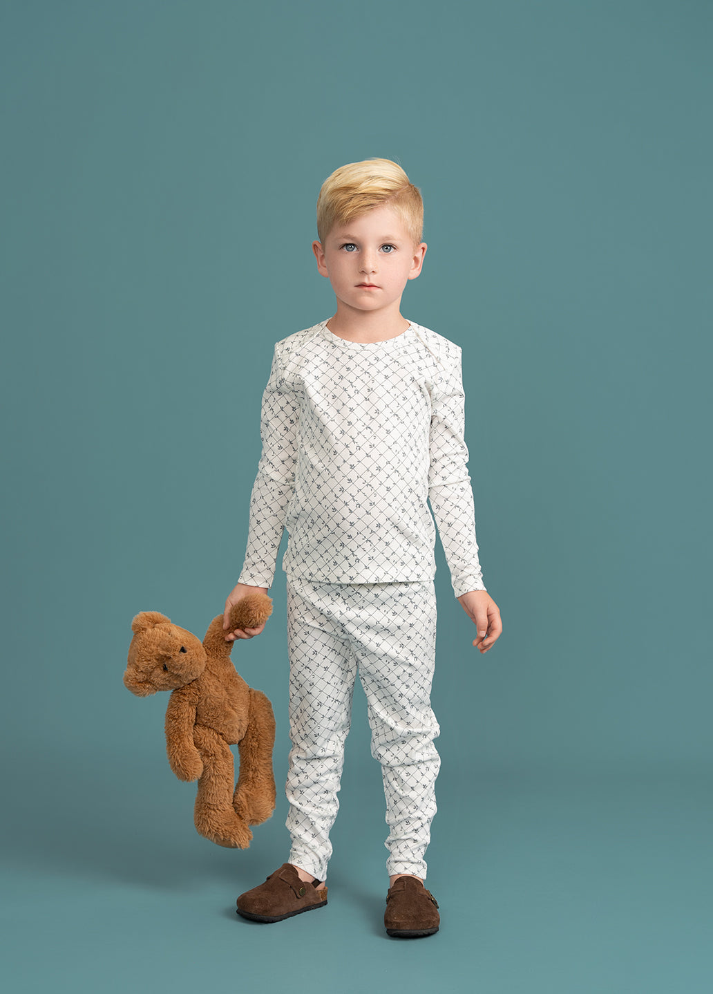 Printed Ribbed 2Pc Set in by Fragile