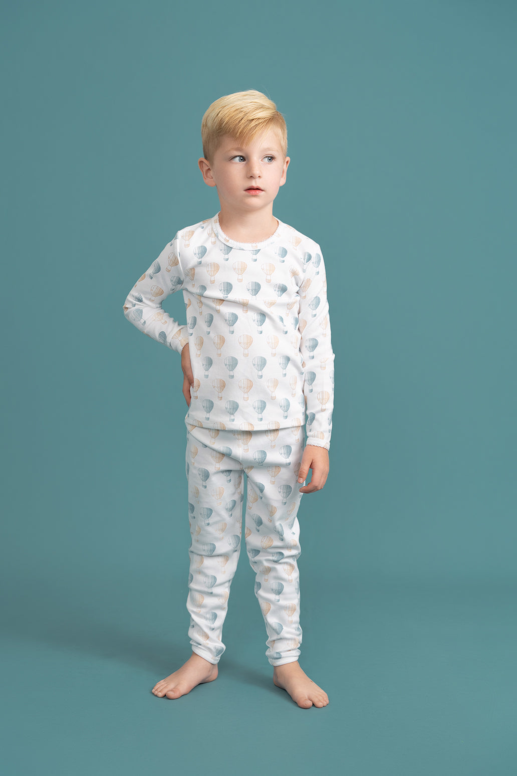 Air Balloon Printed 2Pc Set in by Little Fragile