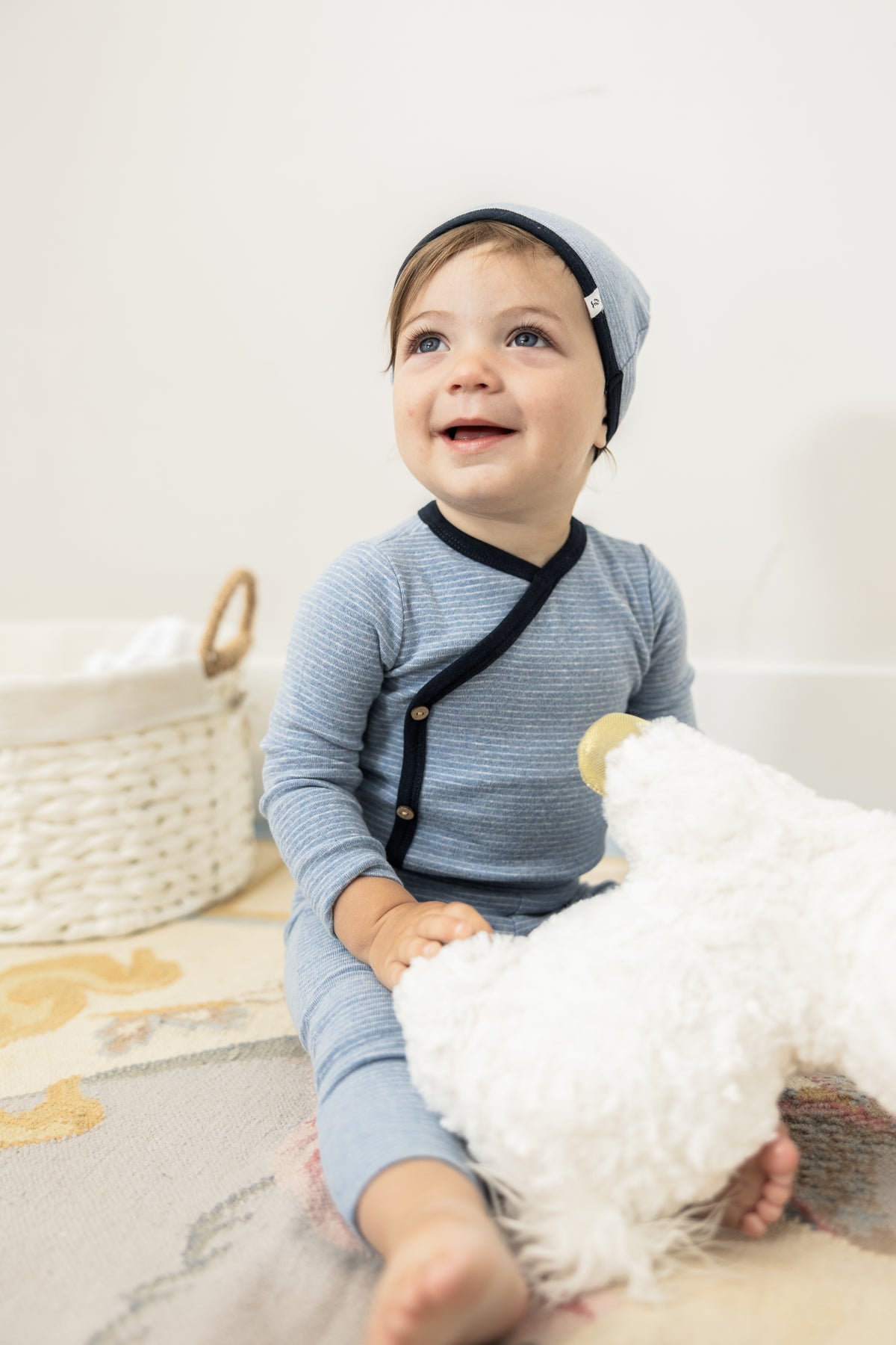 Stripe Stretch Knit 3Pc Set in by Little Fragile