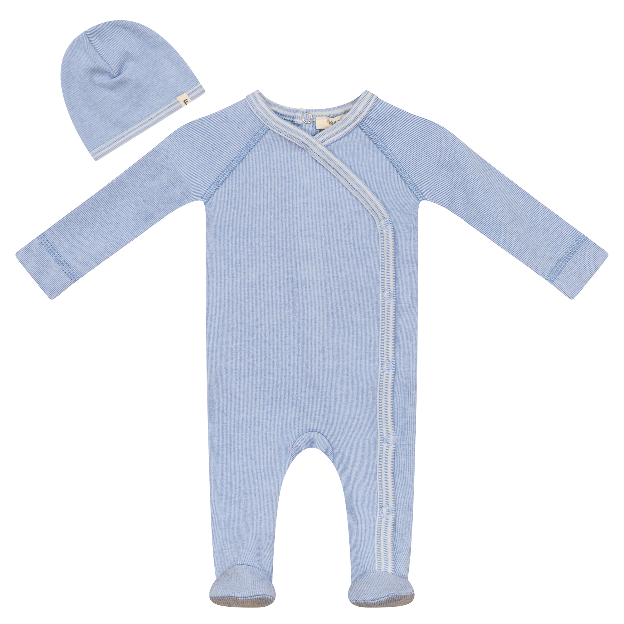 Stretch Knit Onesie Set in Blue by Fragile