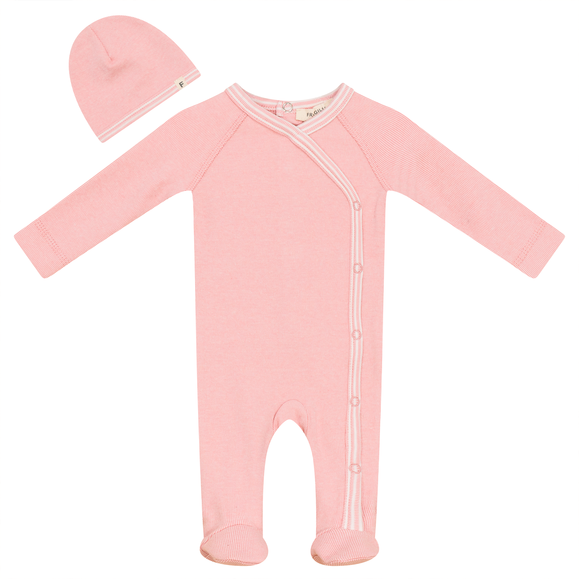 Stretch Knit Onesie Set in Pink by Fragile