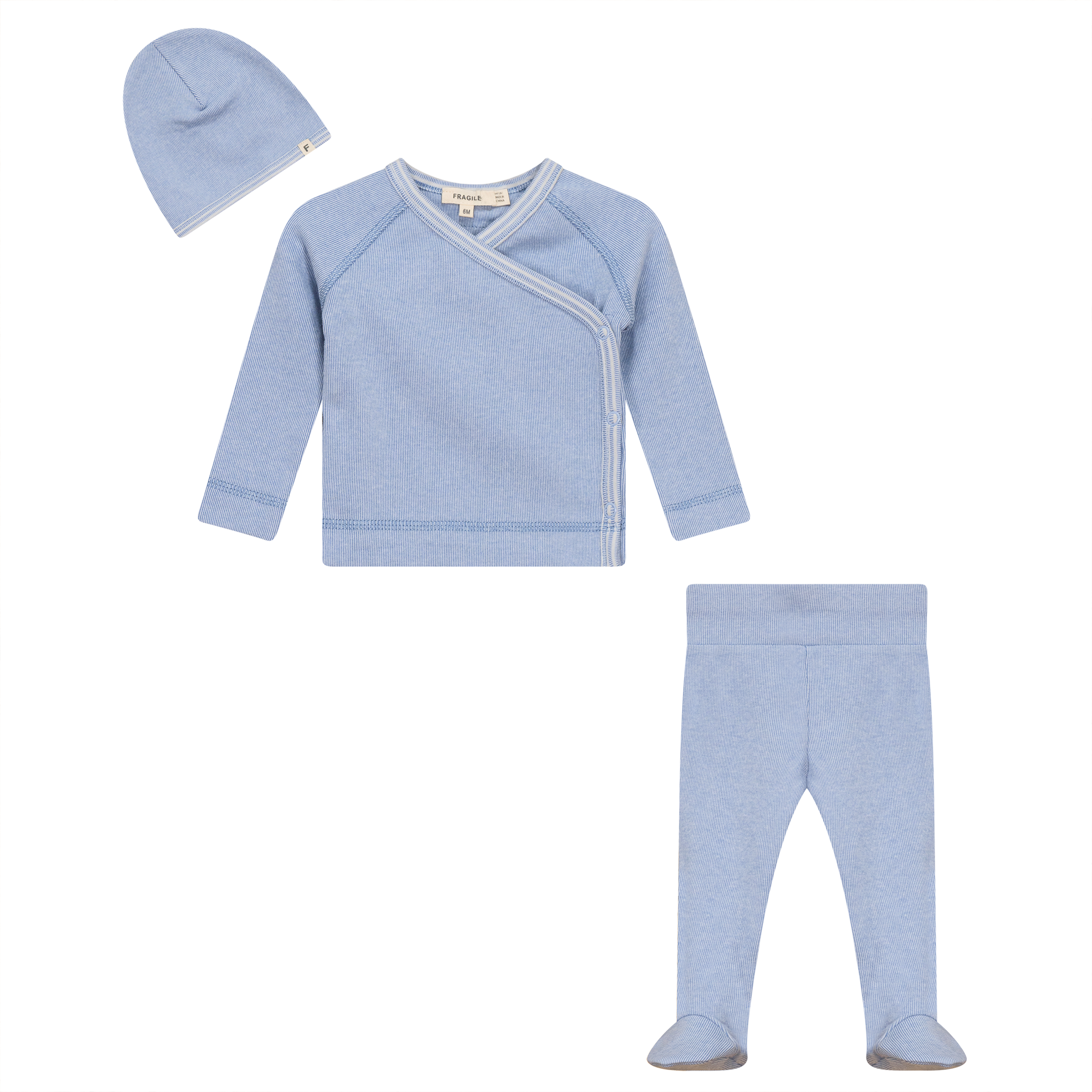 Stretch Knit 3Pc Set in Blue by Fragile