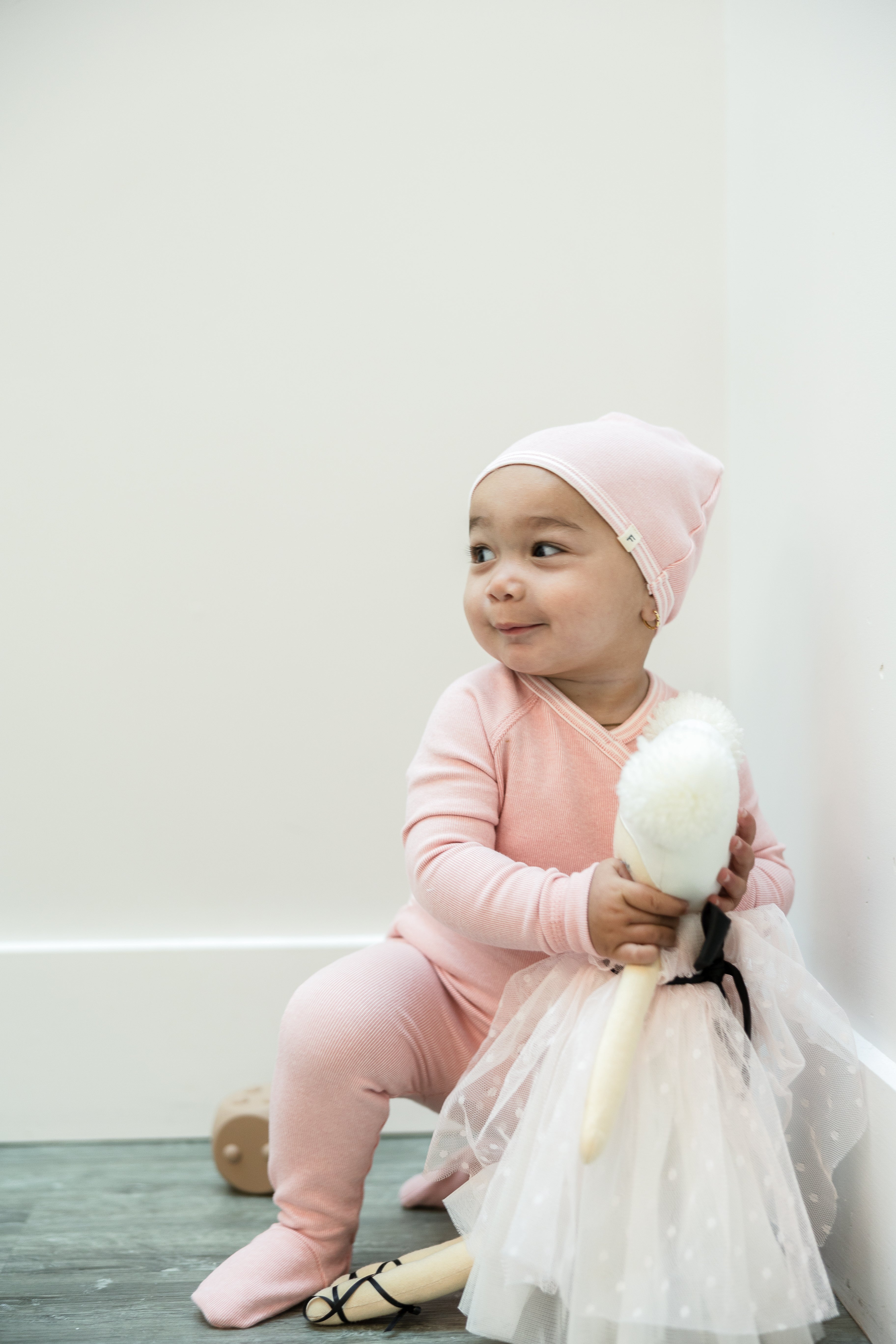 Stretch Knit Onesie Set in by Fragile