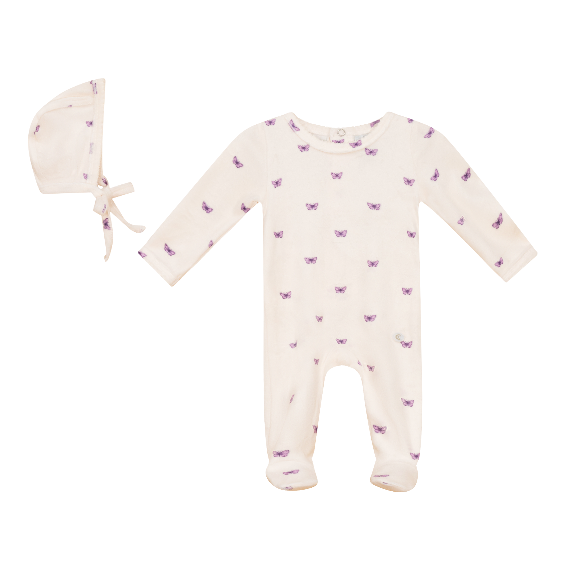 Butterfly Print Onesie set in Off White by Clô