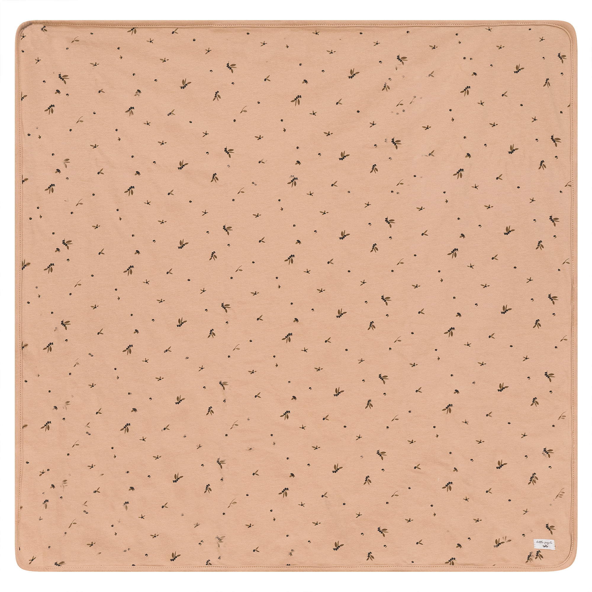 Leaf Print Blanket in Maple Sugar One Size by Little Fragile