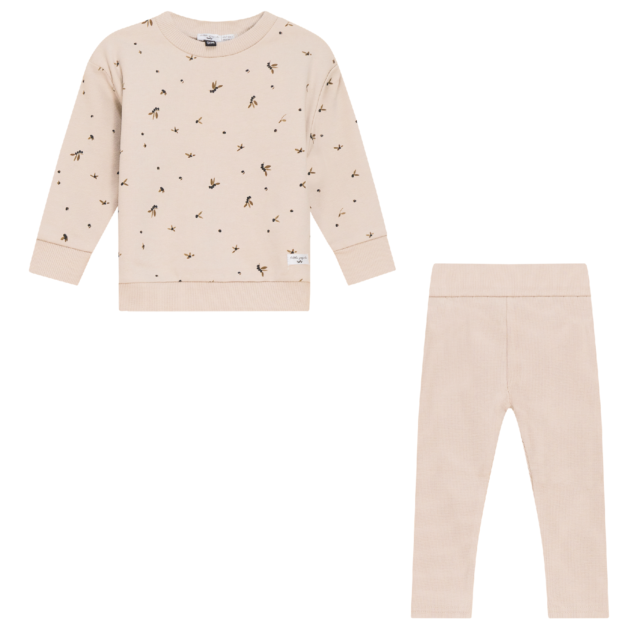 Leaf Print 2Pc Set in by Little Fragile