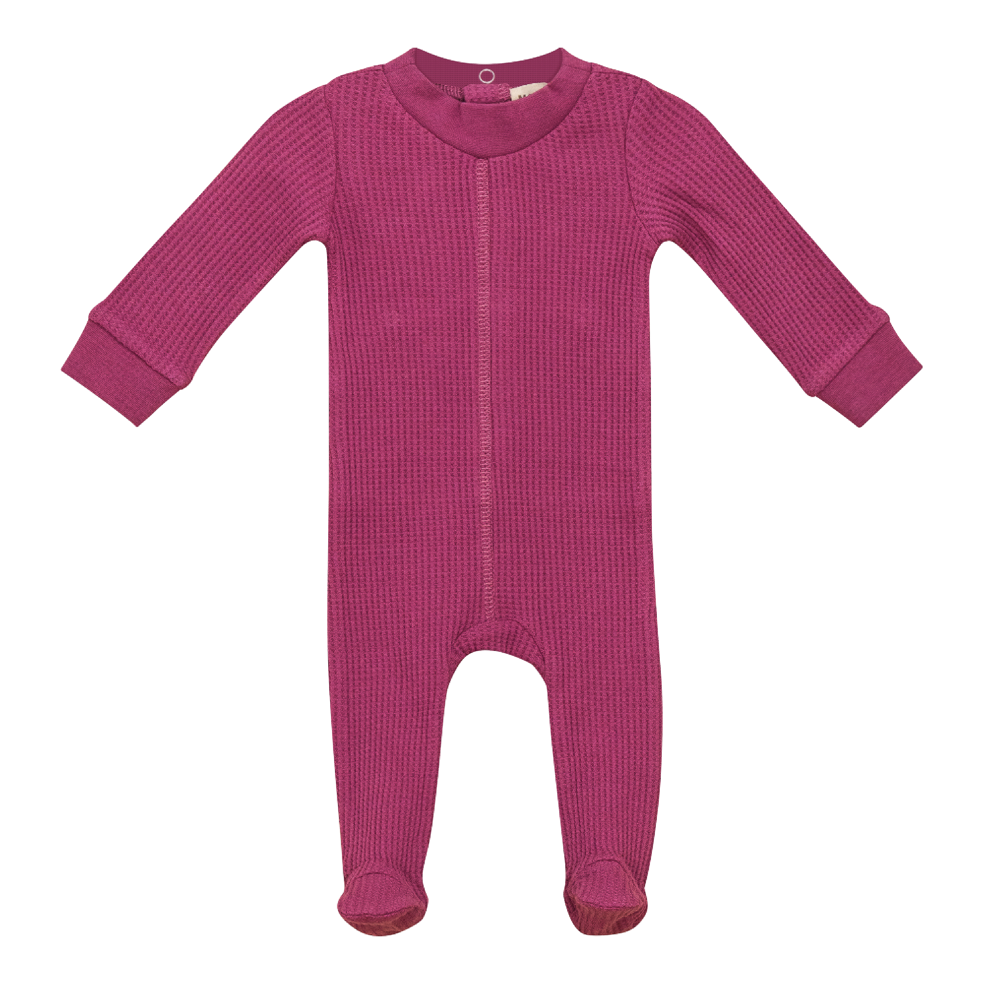 Stretch Waffle Onesie in Magenta by Mocha