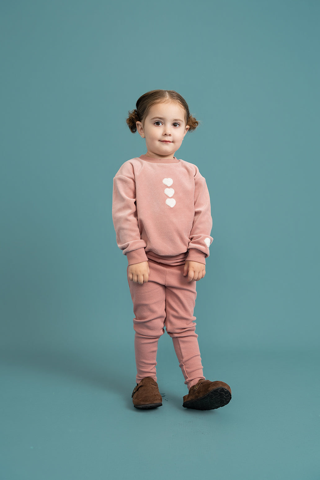 Velour Hook Stitch 2Pc Set in by Little Fragile