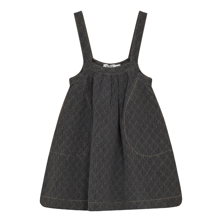 Woven Jacquard Jumper Black Mix Girls Dress by {{ product_vemdor}}