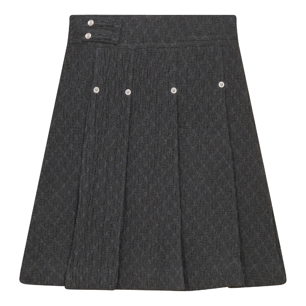 Woven Jacquard Skirt in Black Mix by FYI