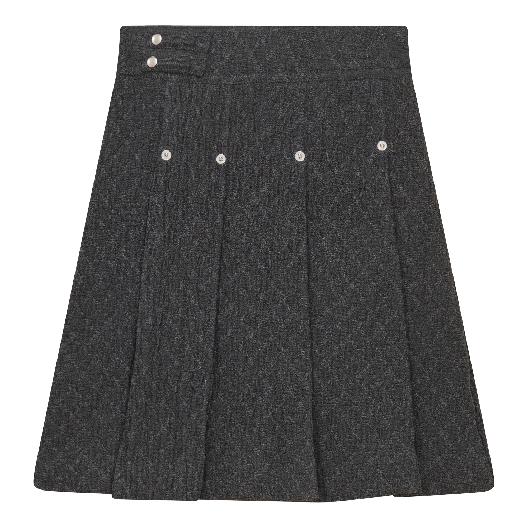 Woven Jacquard Skirt in Black Mix by FYI