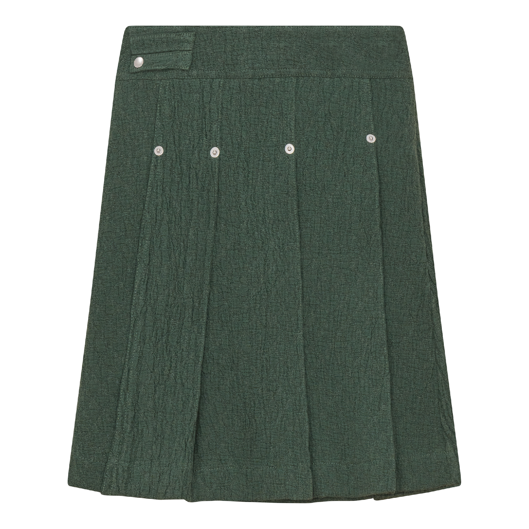 Woven Jacquard Skirt in Green by FYI