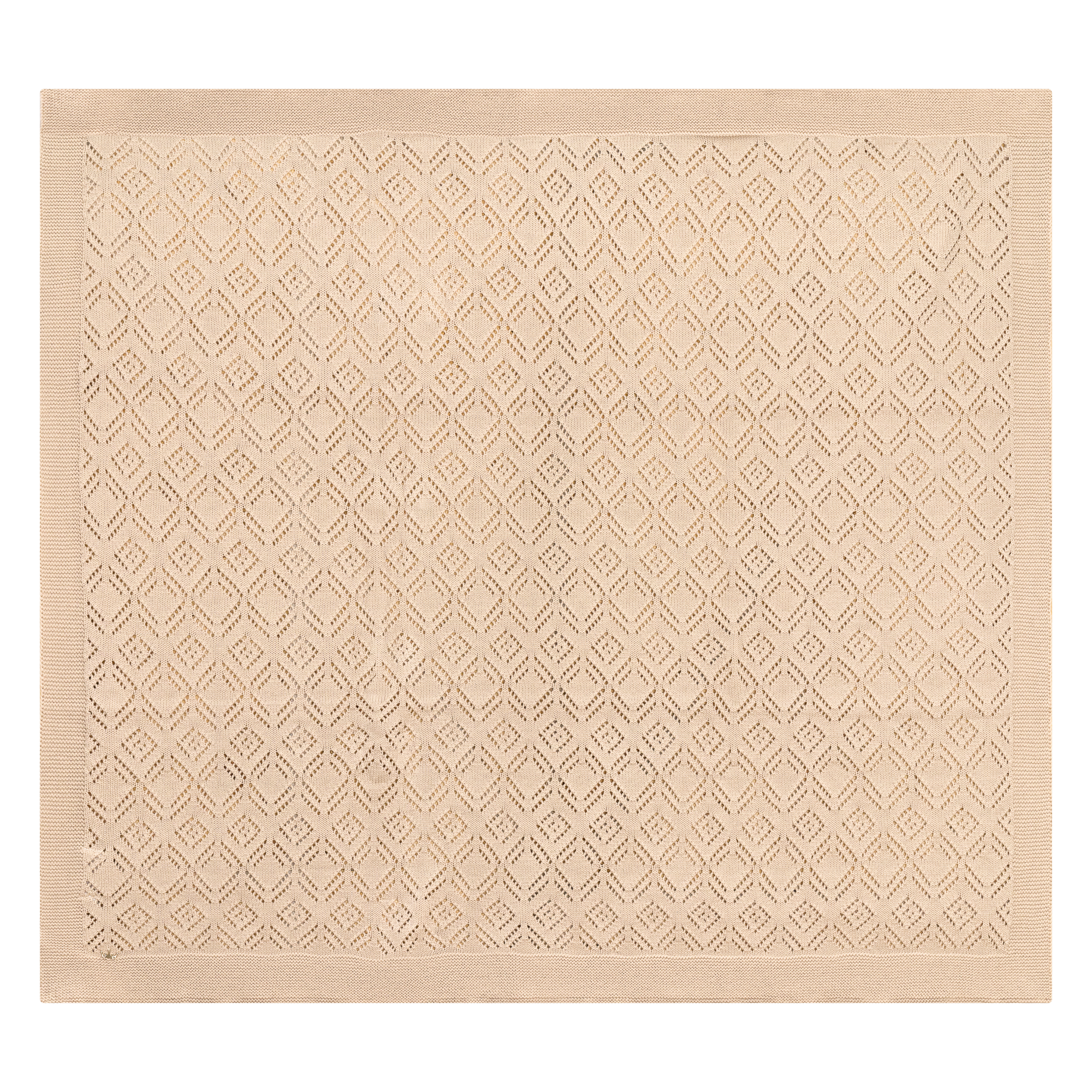 Pointelle Knit Blanket in by Charlotte & George