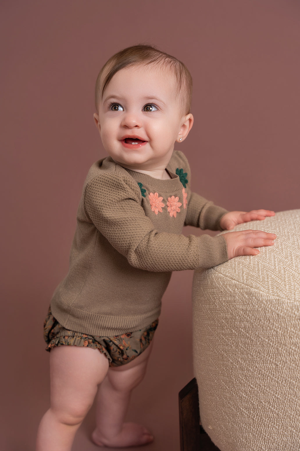 Flower Print Embroidered Set in by Clô