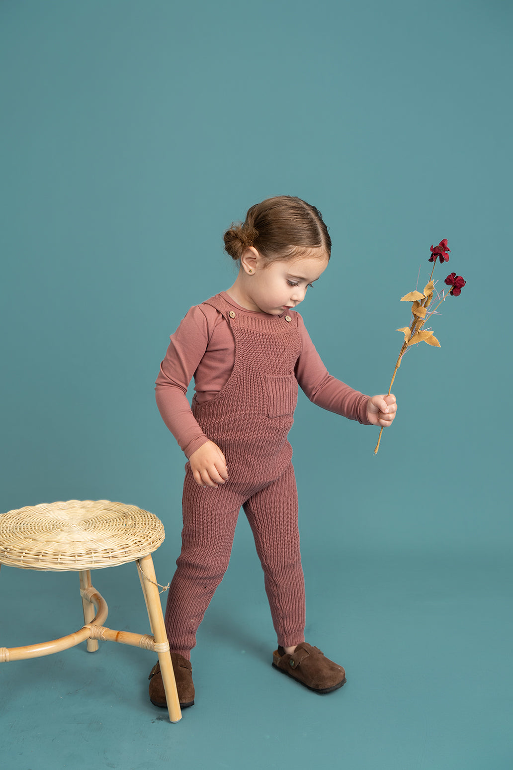 Overall Knit Set in by Elle & Boo