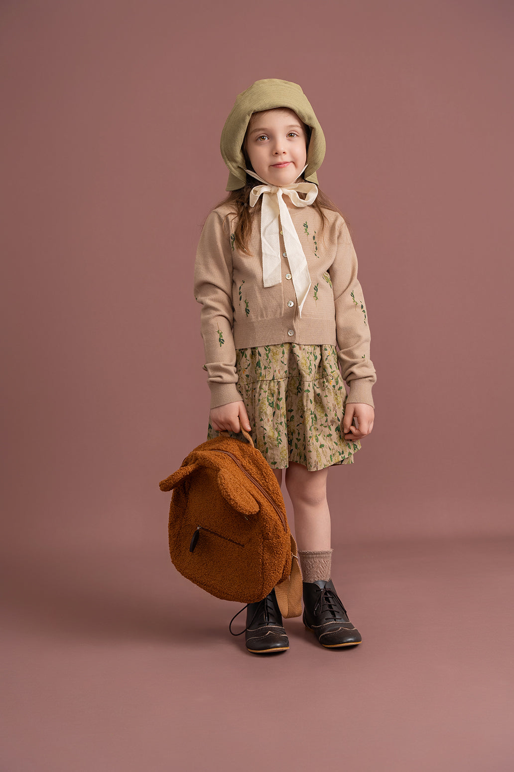 Woven Flower Print 2Pc Set in by Clô