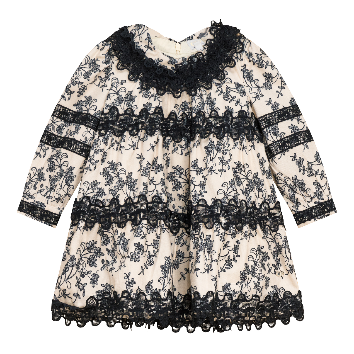 Woven Printed Dress in Navy by Clô