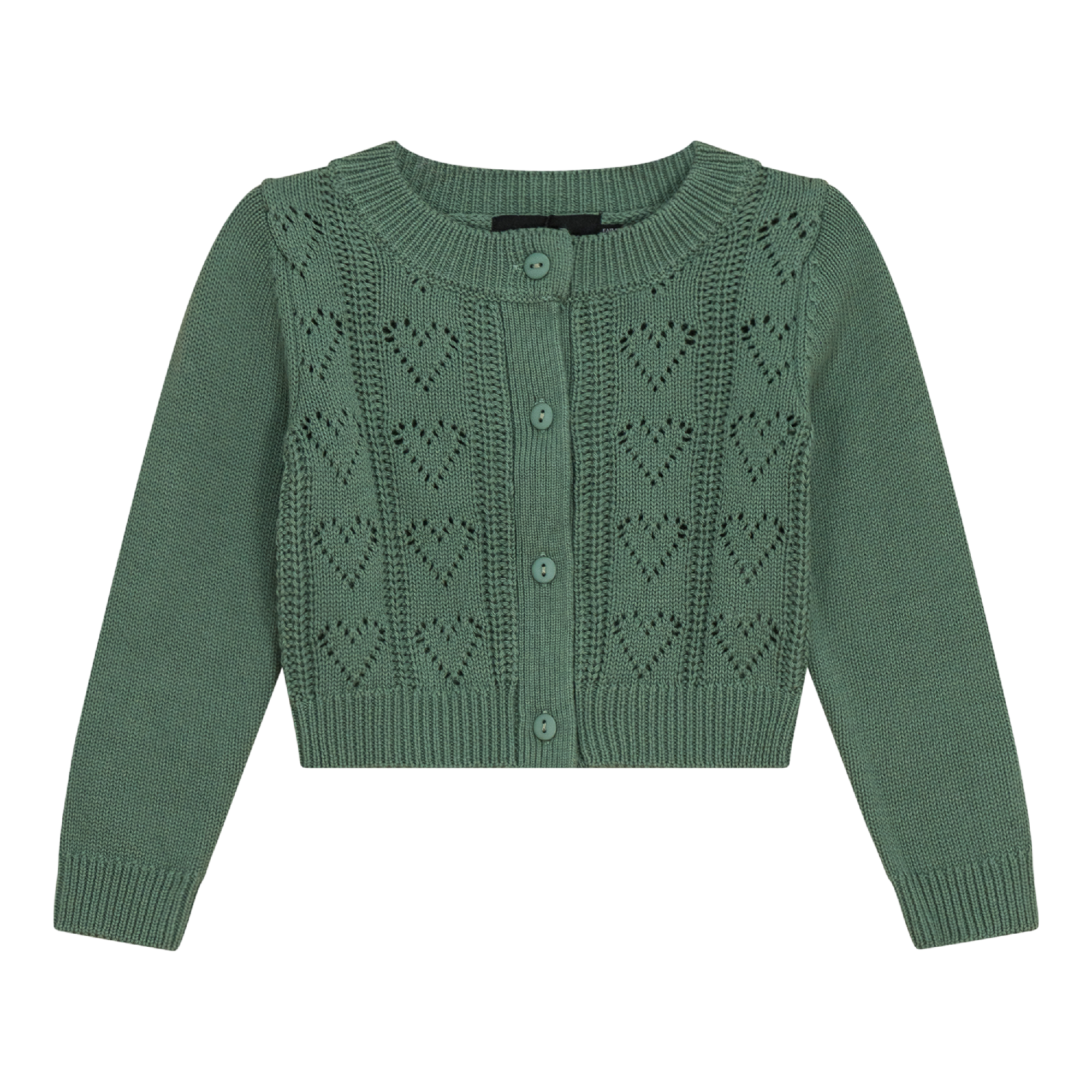 Knit Lace Cardigan in Sage by Hopscotch