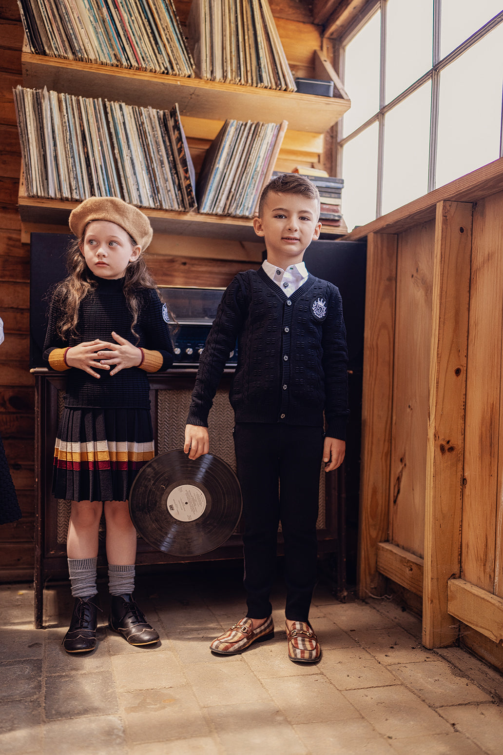 Cable Knit Cardigan in by Charlotte & George