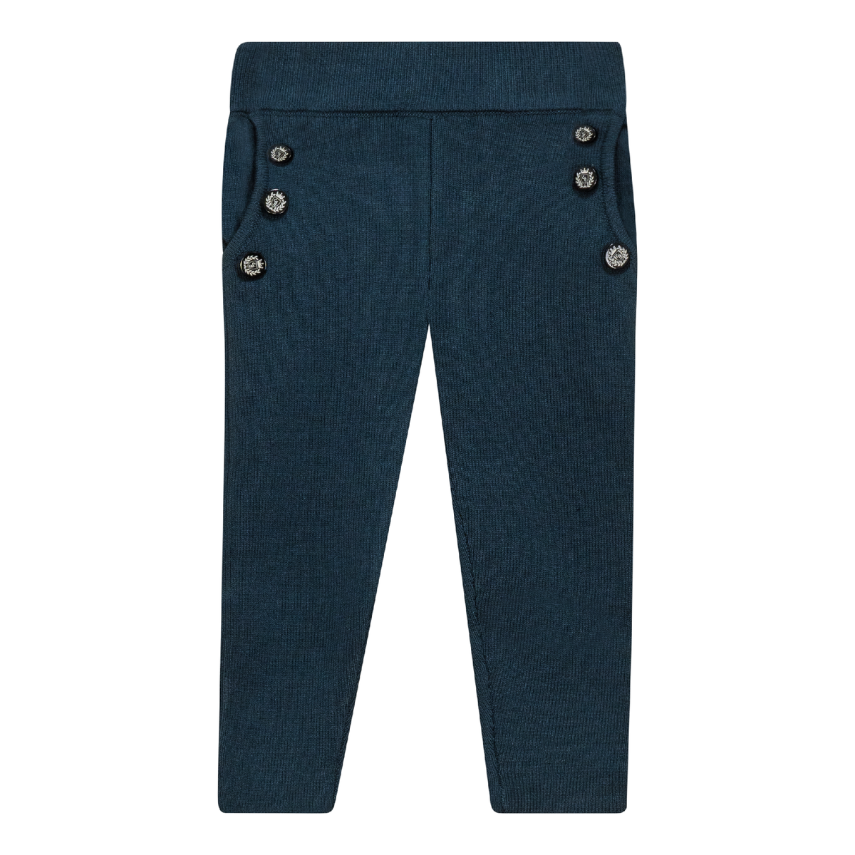 Knit Pants in Teal by Charlotte & George