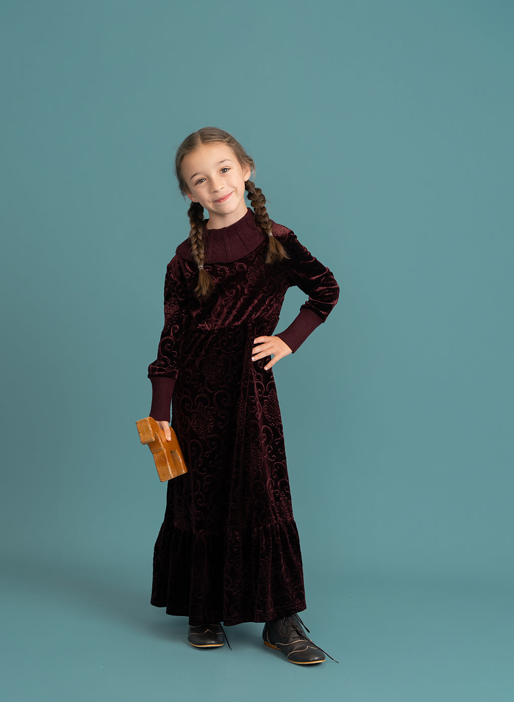 Velour Knit Robe in by Charlotte & George