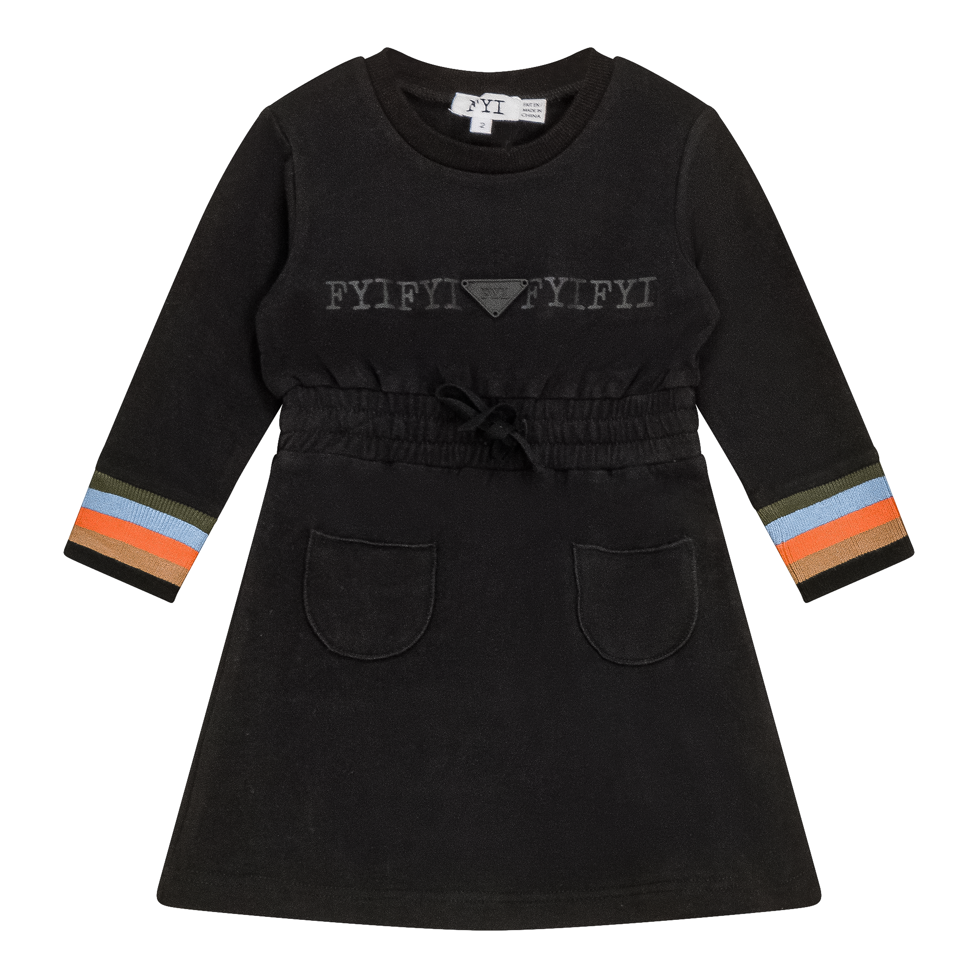 Striped Trim Dress in by FYI