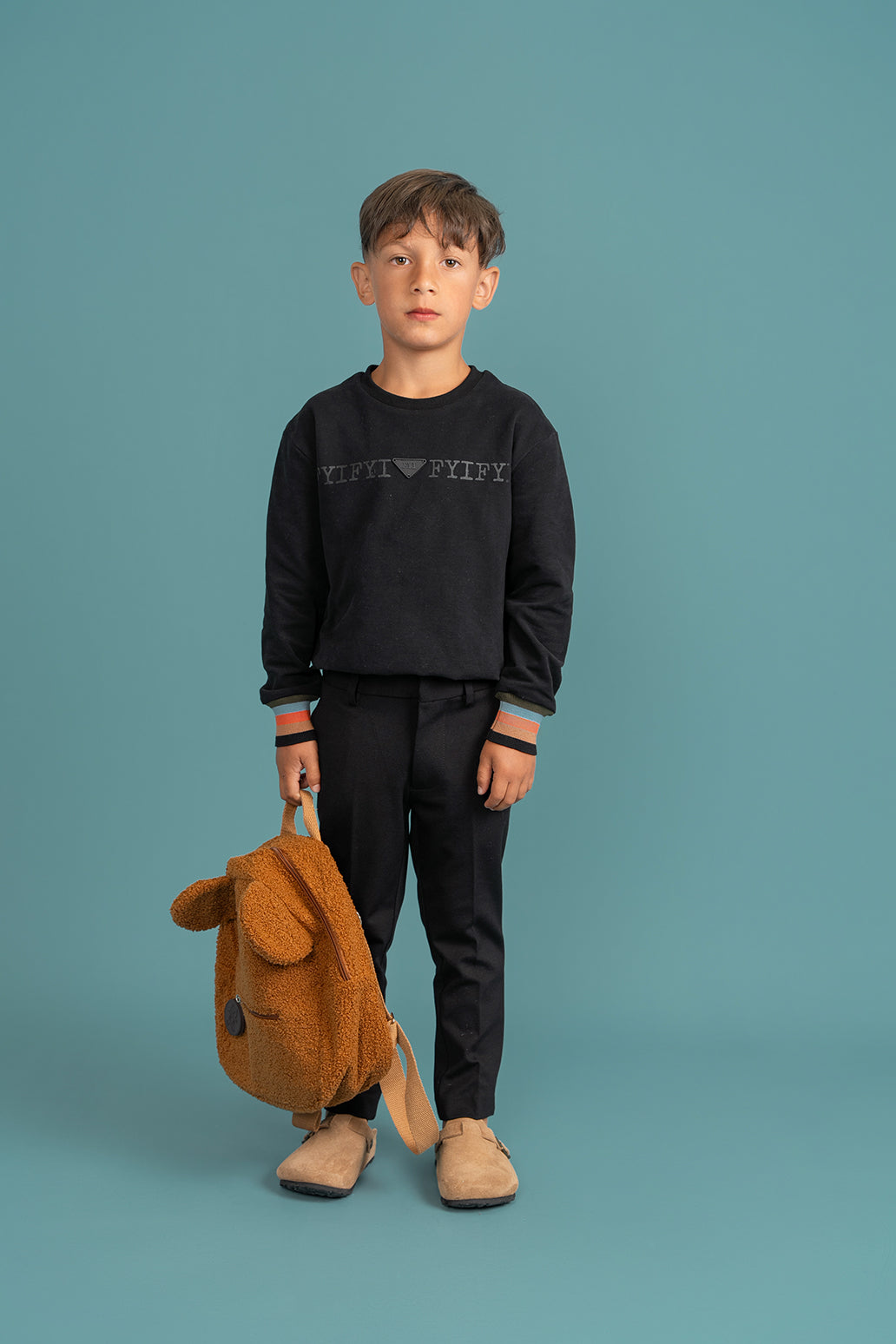 Striped Trim Sweatshirt in by FYI