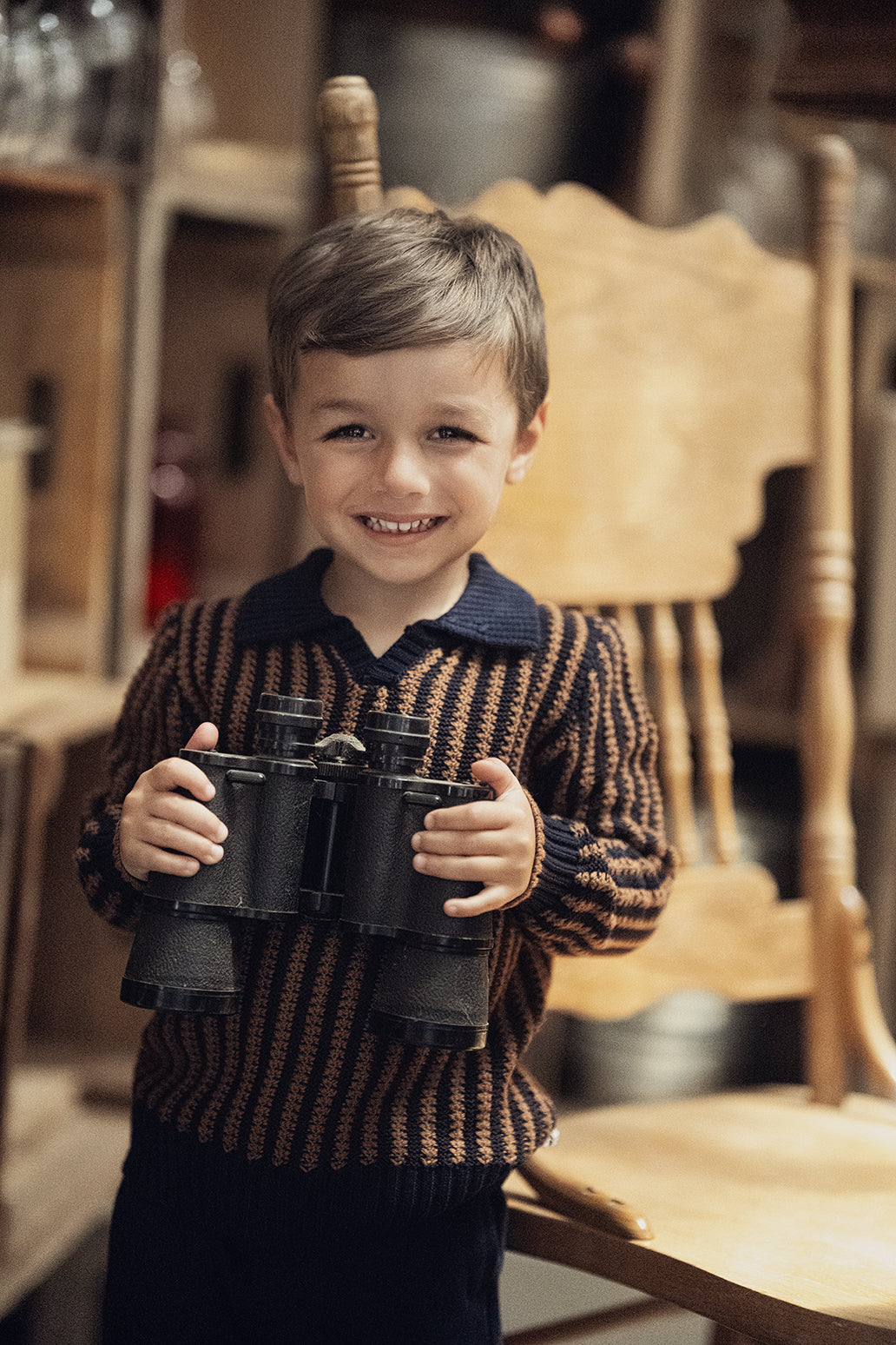 Stripe Textured Knit Sweater in by Hopscotch