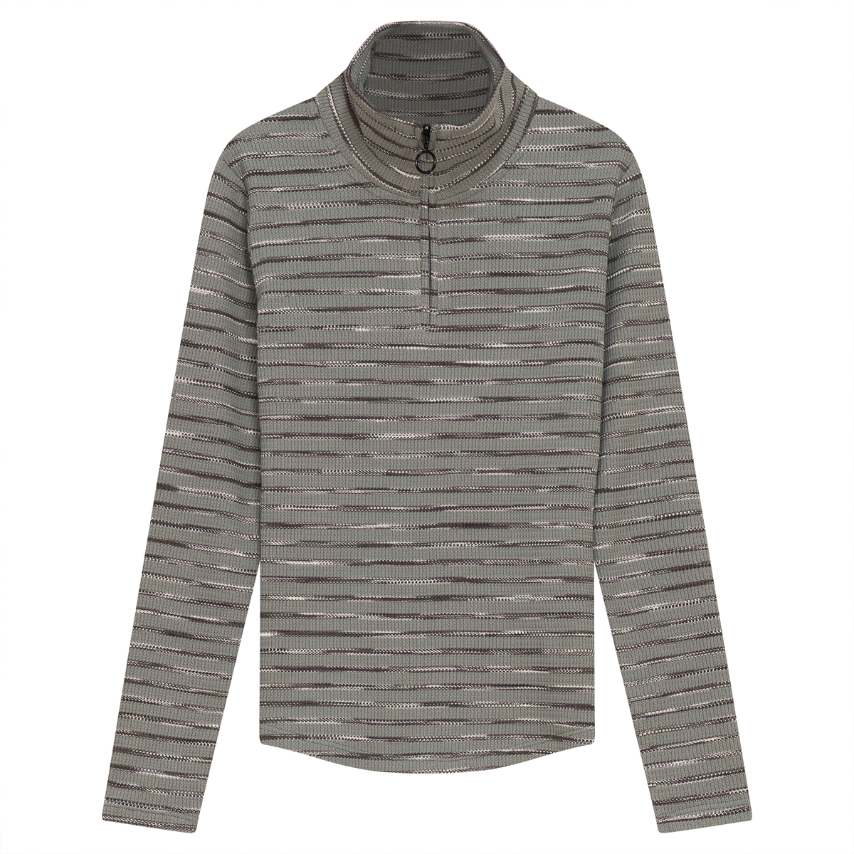 Stripe Waffle Knit Top in Storm by FYI
