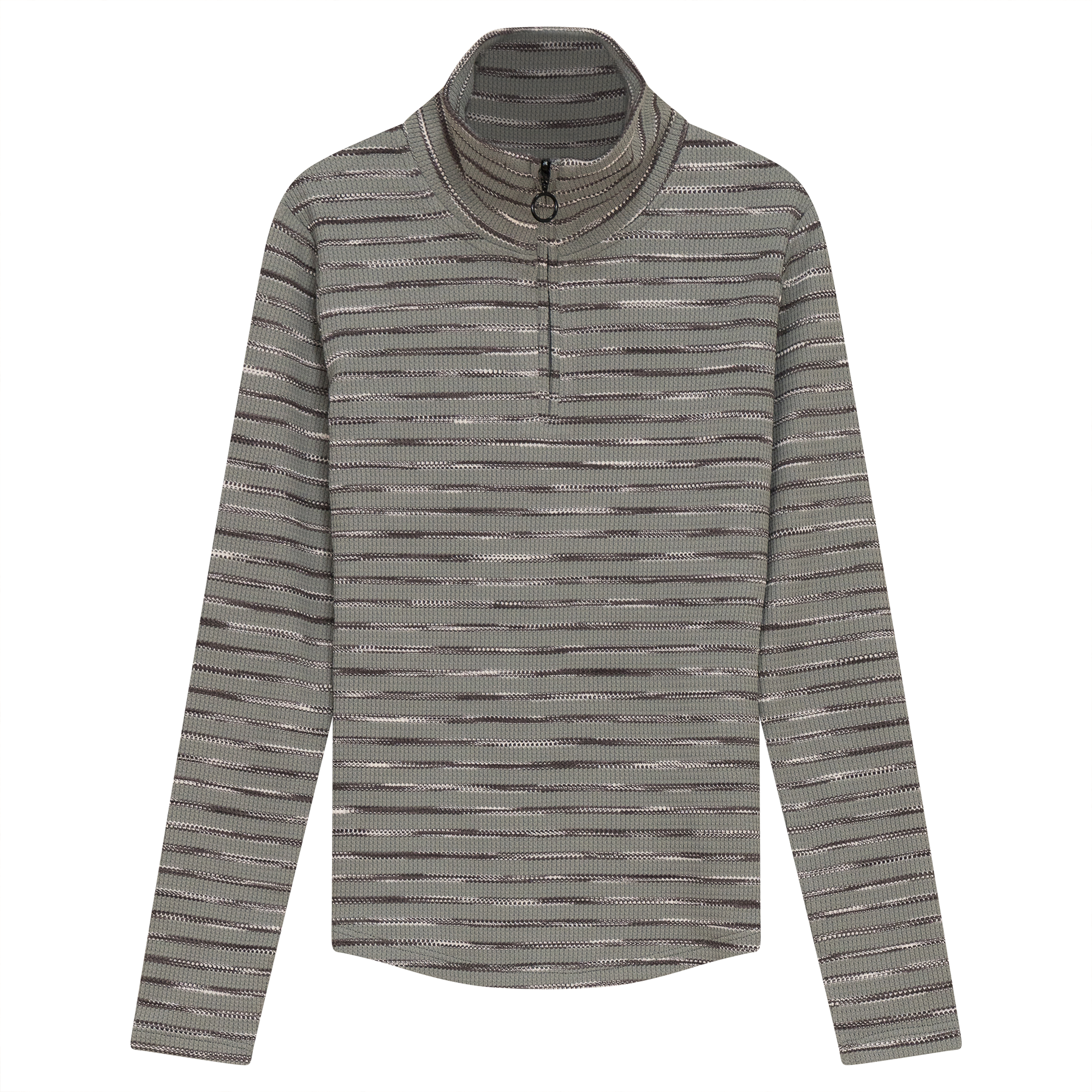 Stripe Waffle Knit Top in Storm by FYI