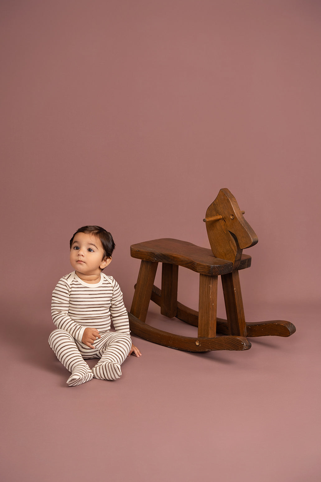 Stripe Waffle Knit Onesie in by Hopscotch