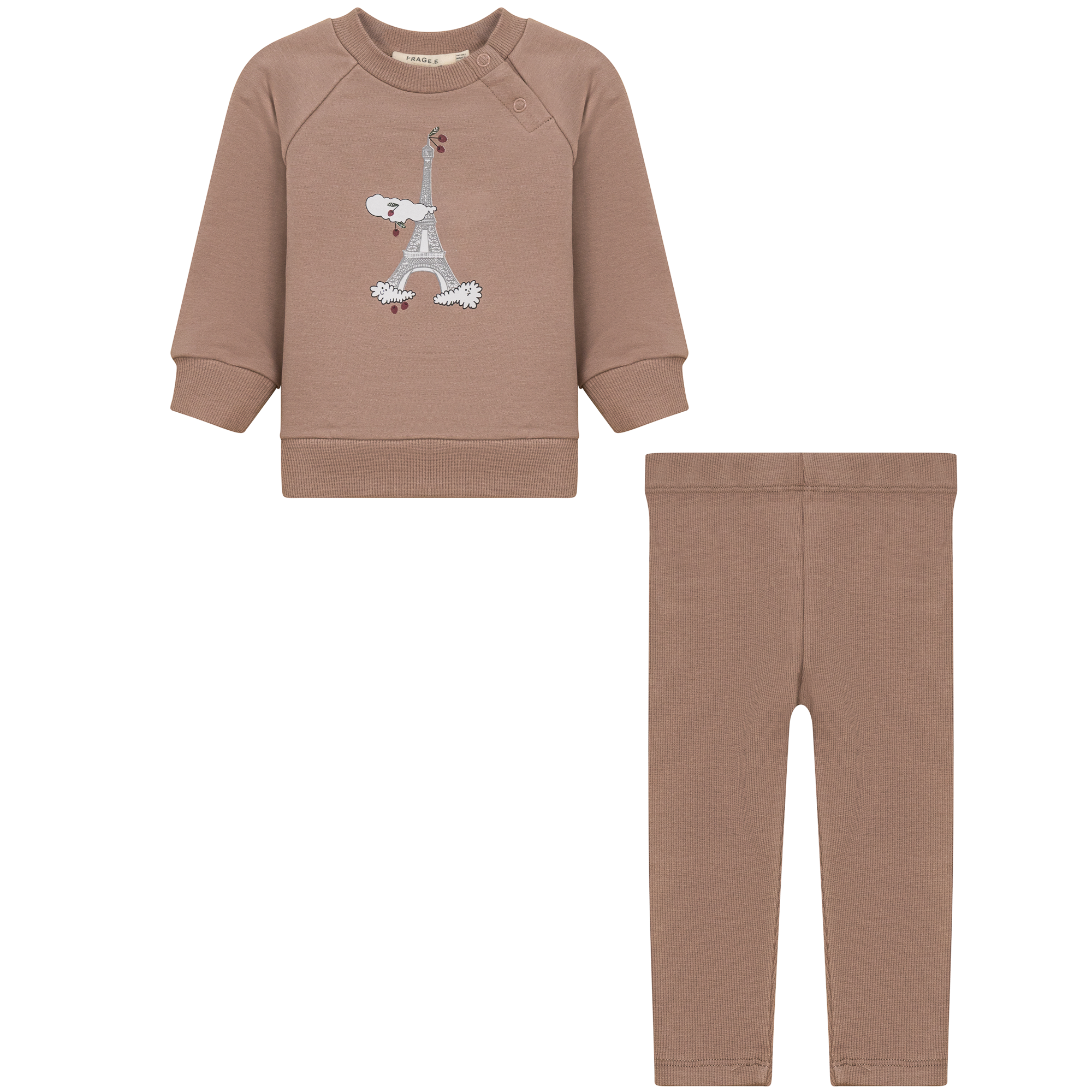 Eiffel Tower Print 2Pc Set in True Blossom by Fragile