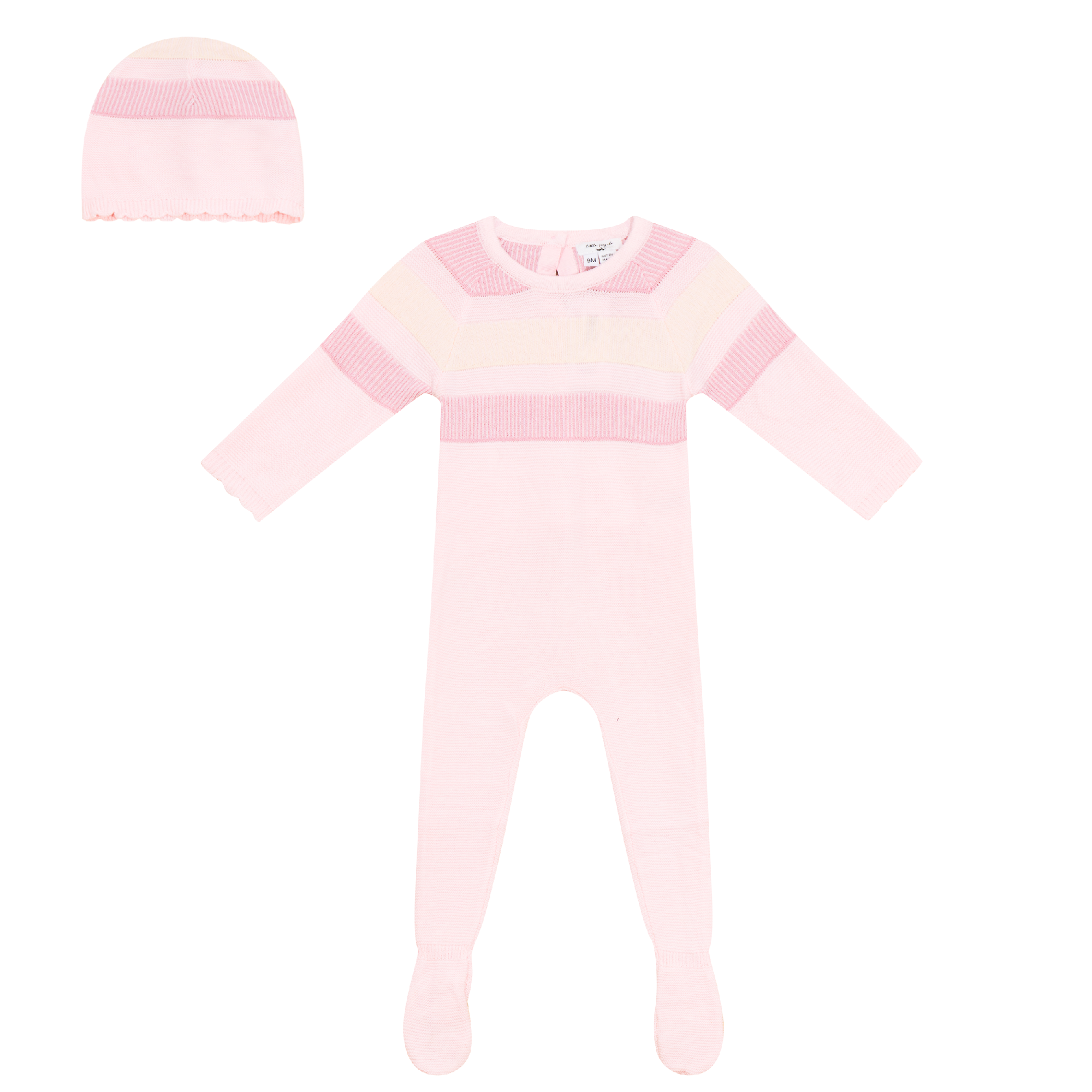 Stitch Knit 2Pc Set in Light Dusty Pink by Little Fragile